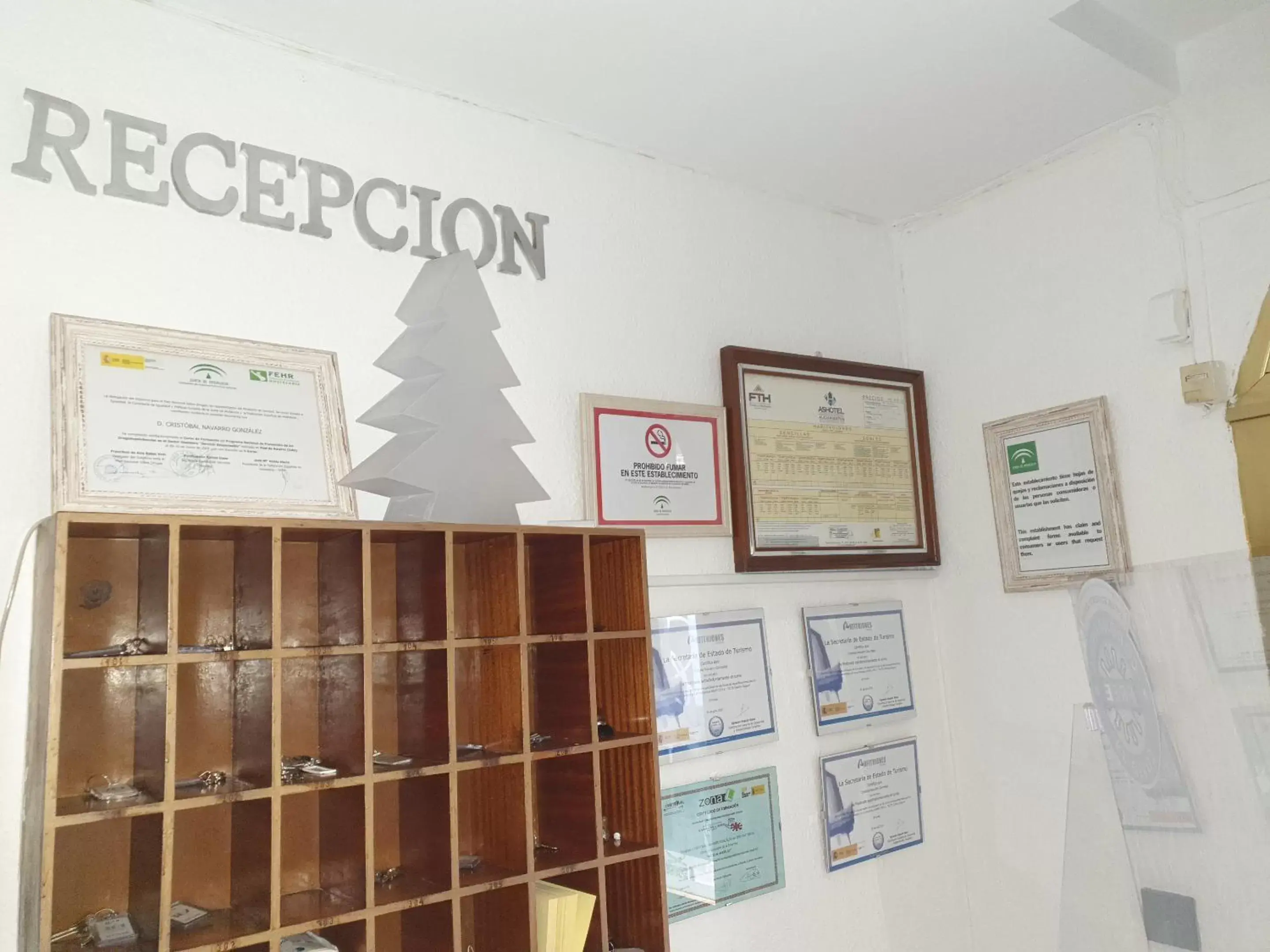 Lobby or reception in Hotel Al-Ándalus, en Cazorla Comarca