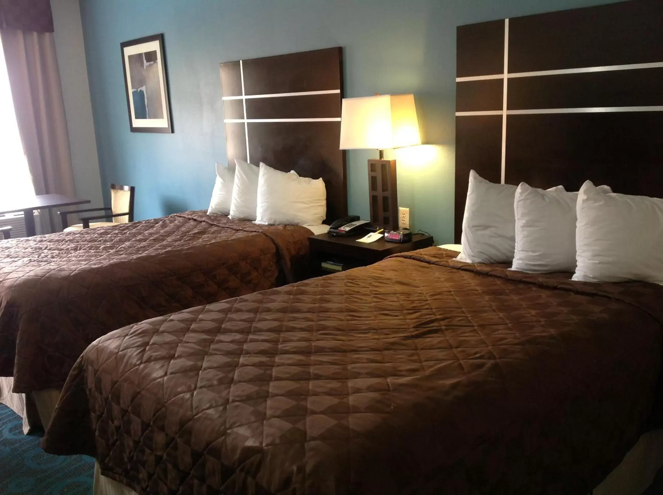 Doube Room with Two Double Beds and Roll-In Shower - Mobility/Hearing Accessible - Non-Smoking in Days Inn by Wyndham Humble/Houston Intercontinental Airport