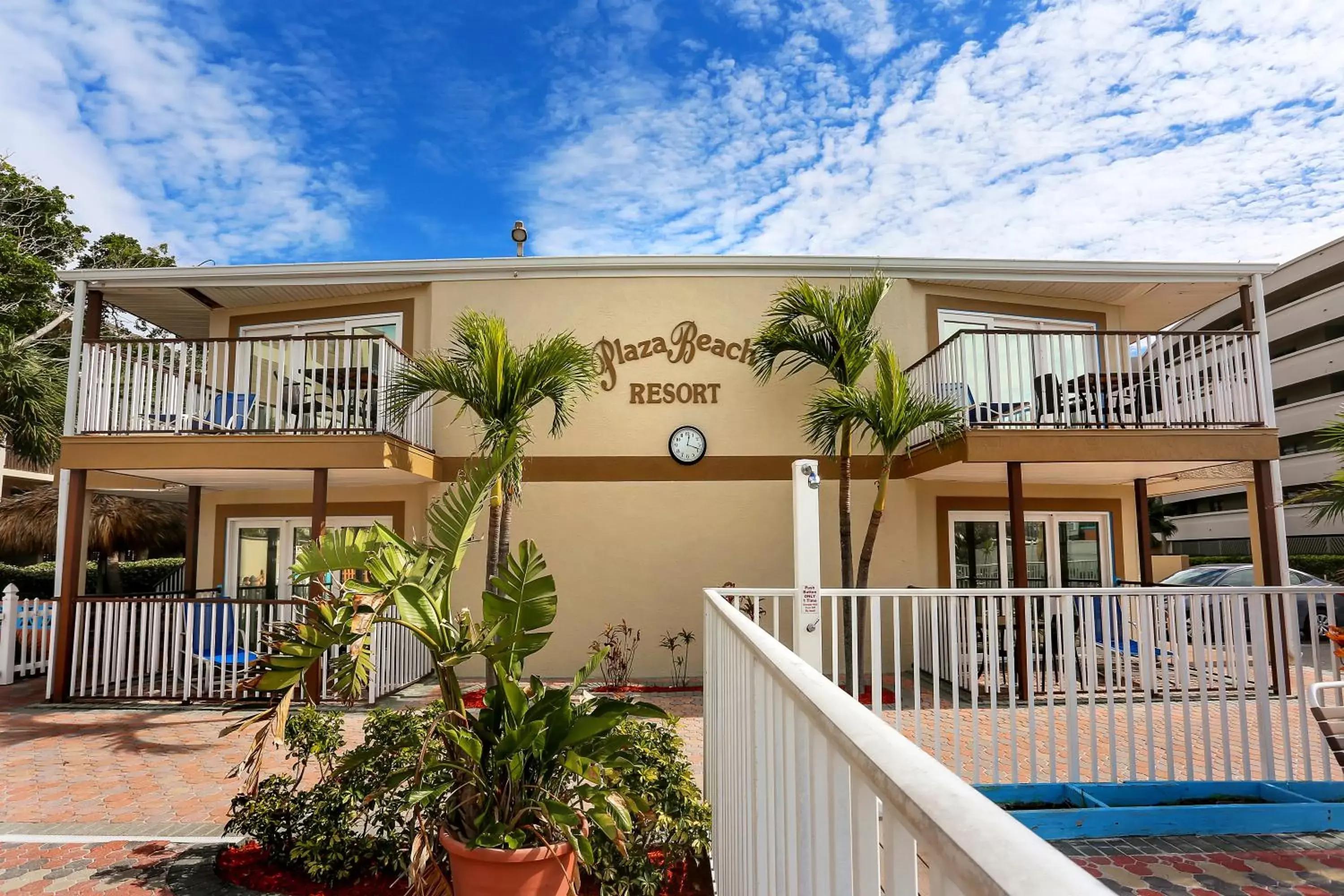 Facade/entrance, Property Building in Plaza Beach Hotel - Beachfront Resort