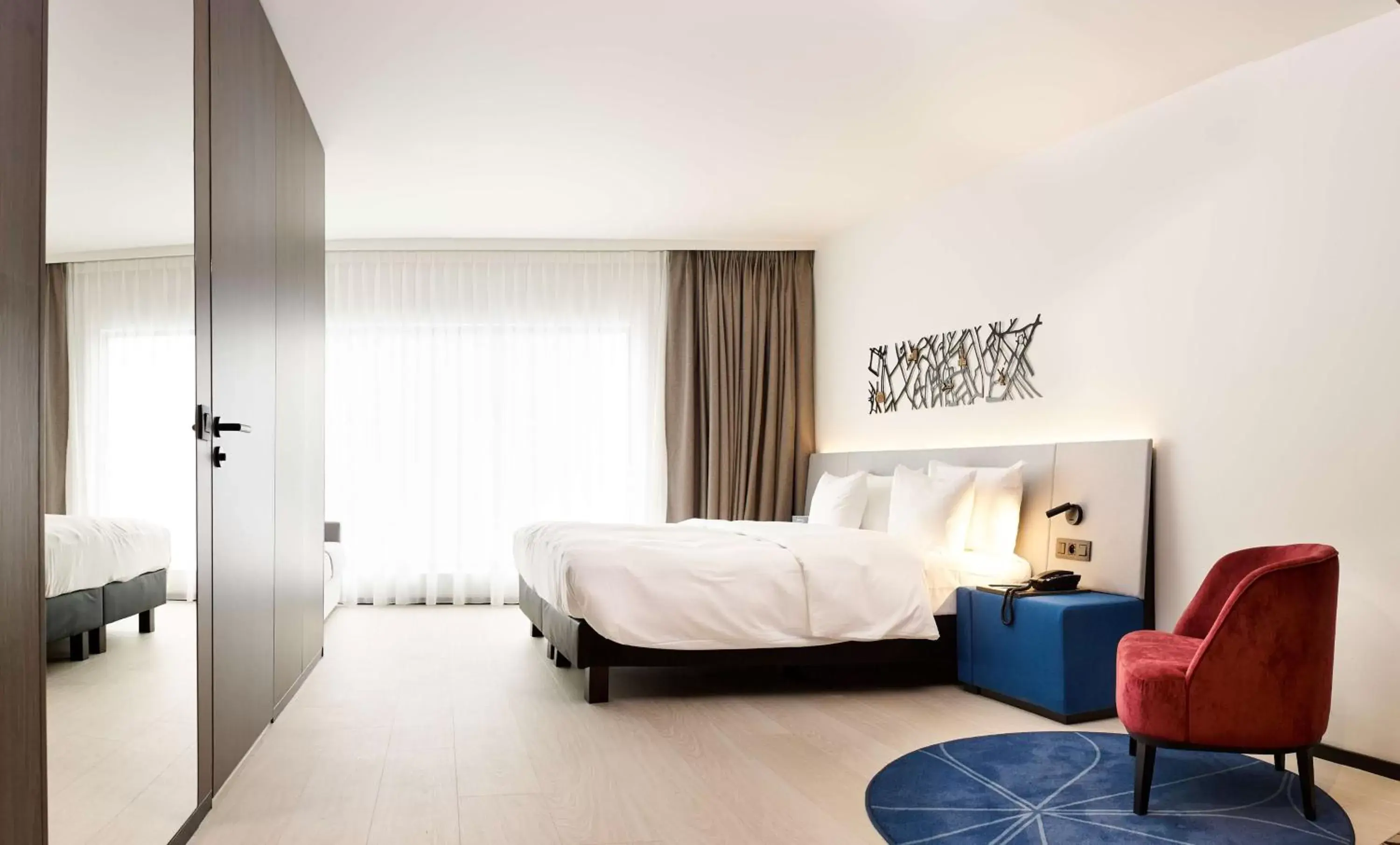 Photo of the whole room, Bed in Radisson Blu Hotel, Bruges