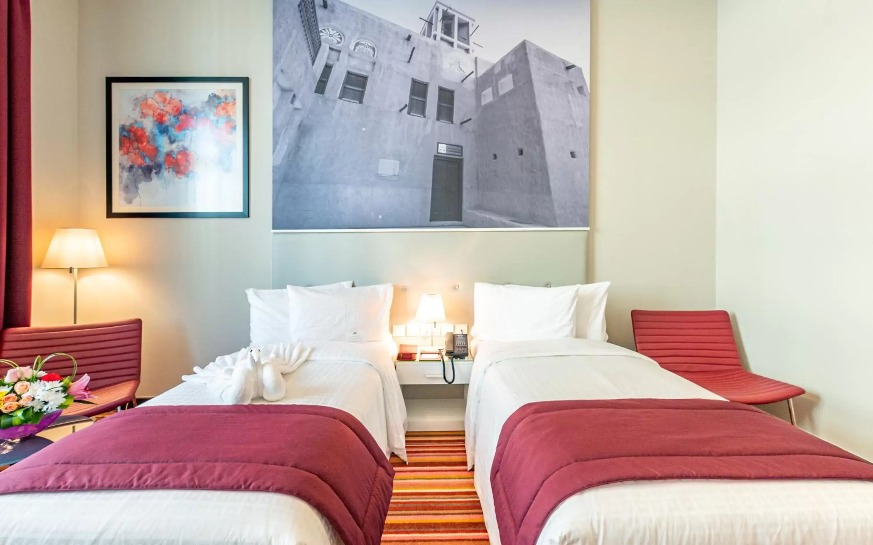 Bed in Gravity Hotel Abu Dhabi