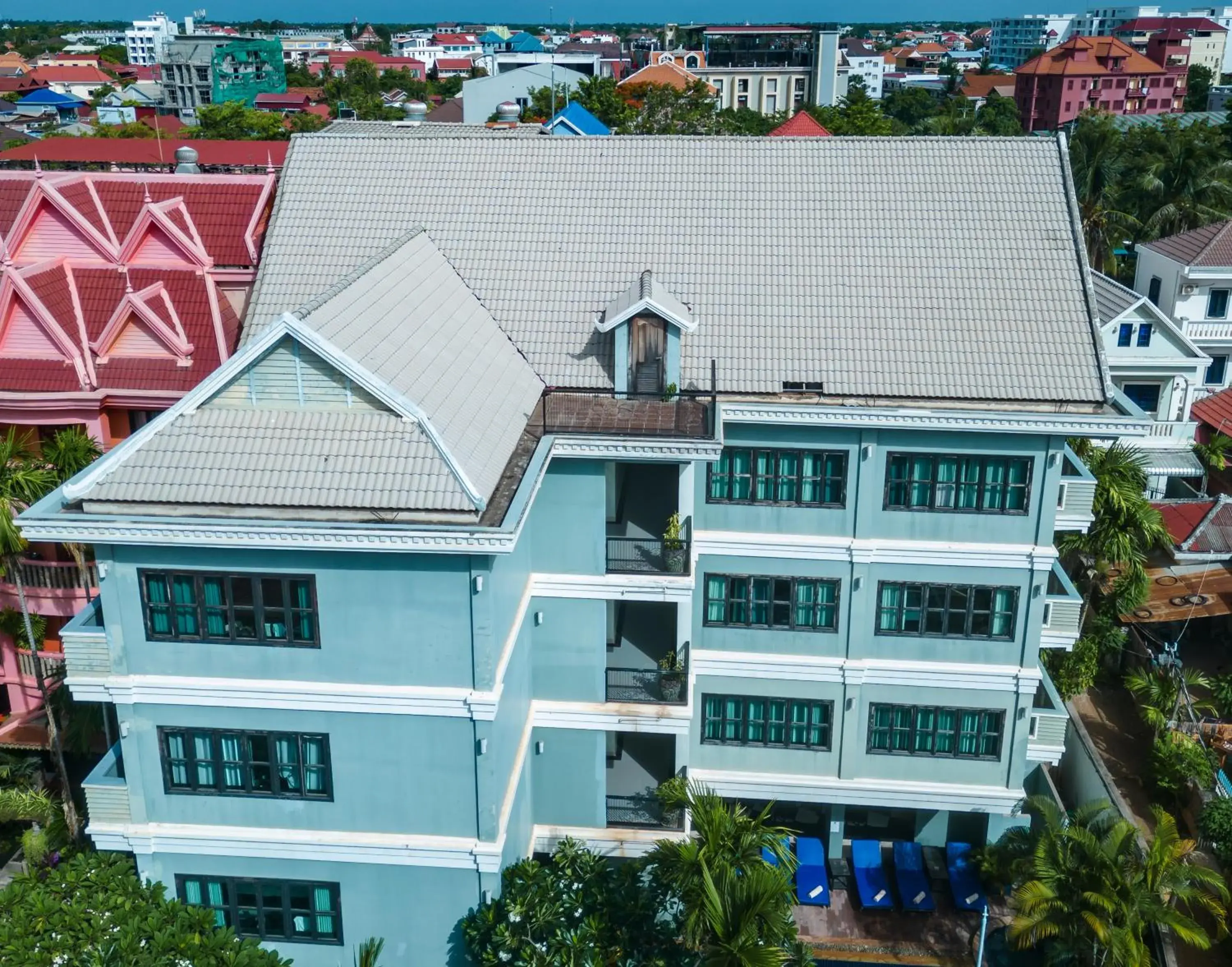 Property building, Bird's-eye View in Siem Reap Comforts Hostel