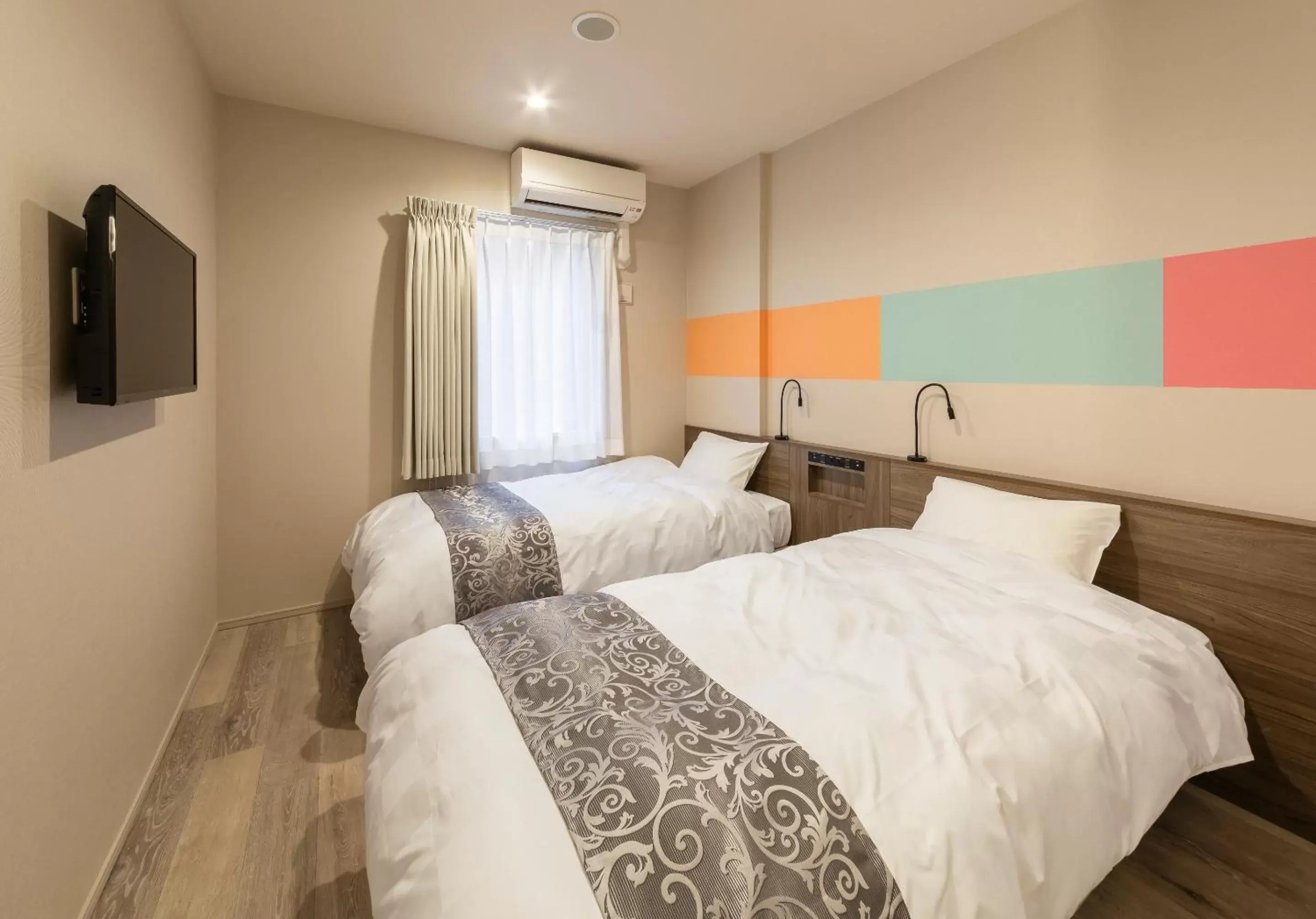 Photo of the whole room, Bed in SARASA HOTEL Dotonbori