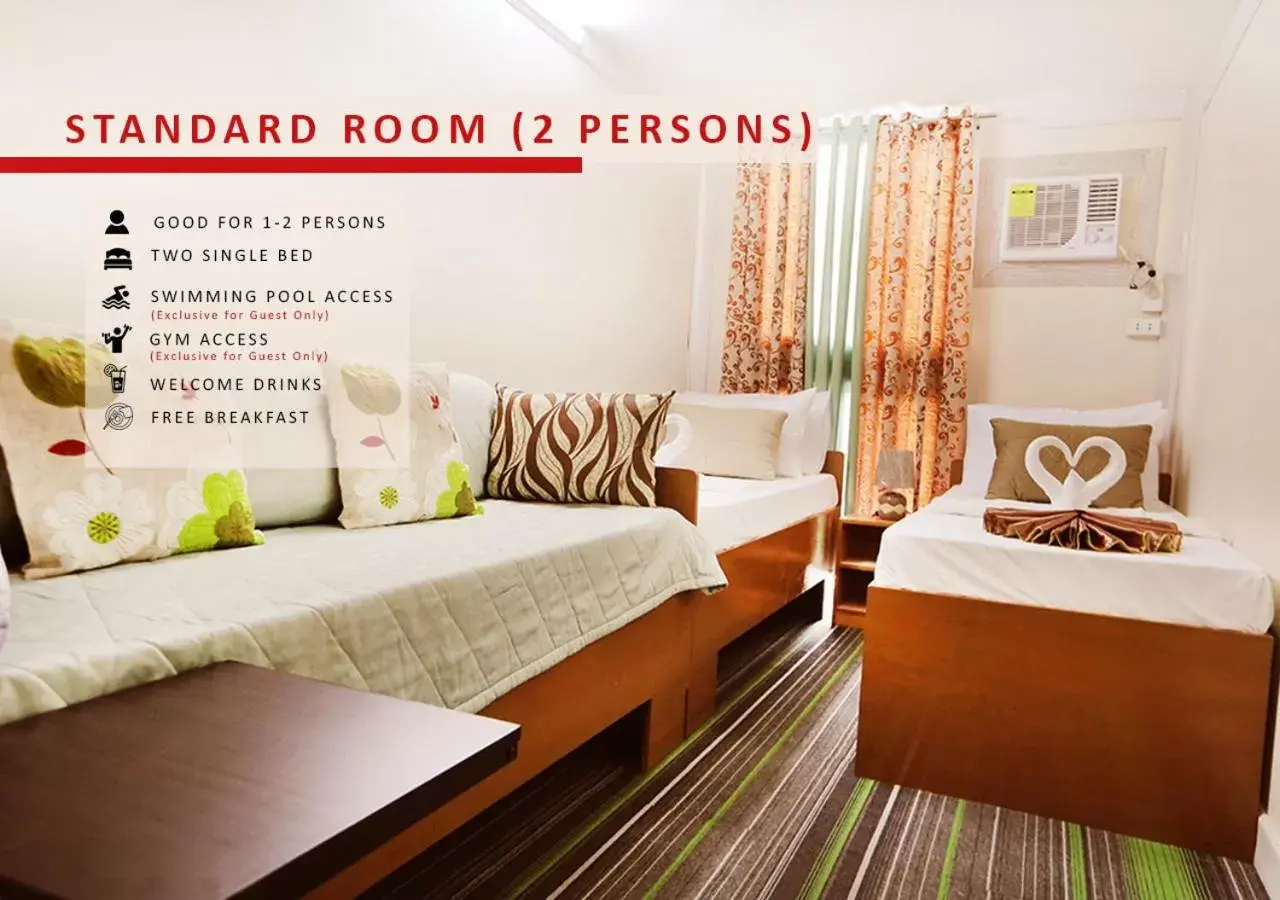 Bedroom in Aerostop Hotel and Restaurant