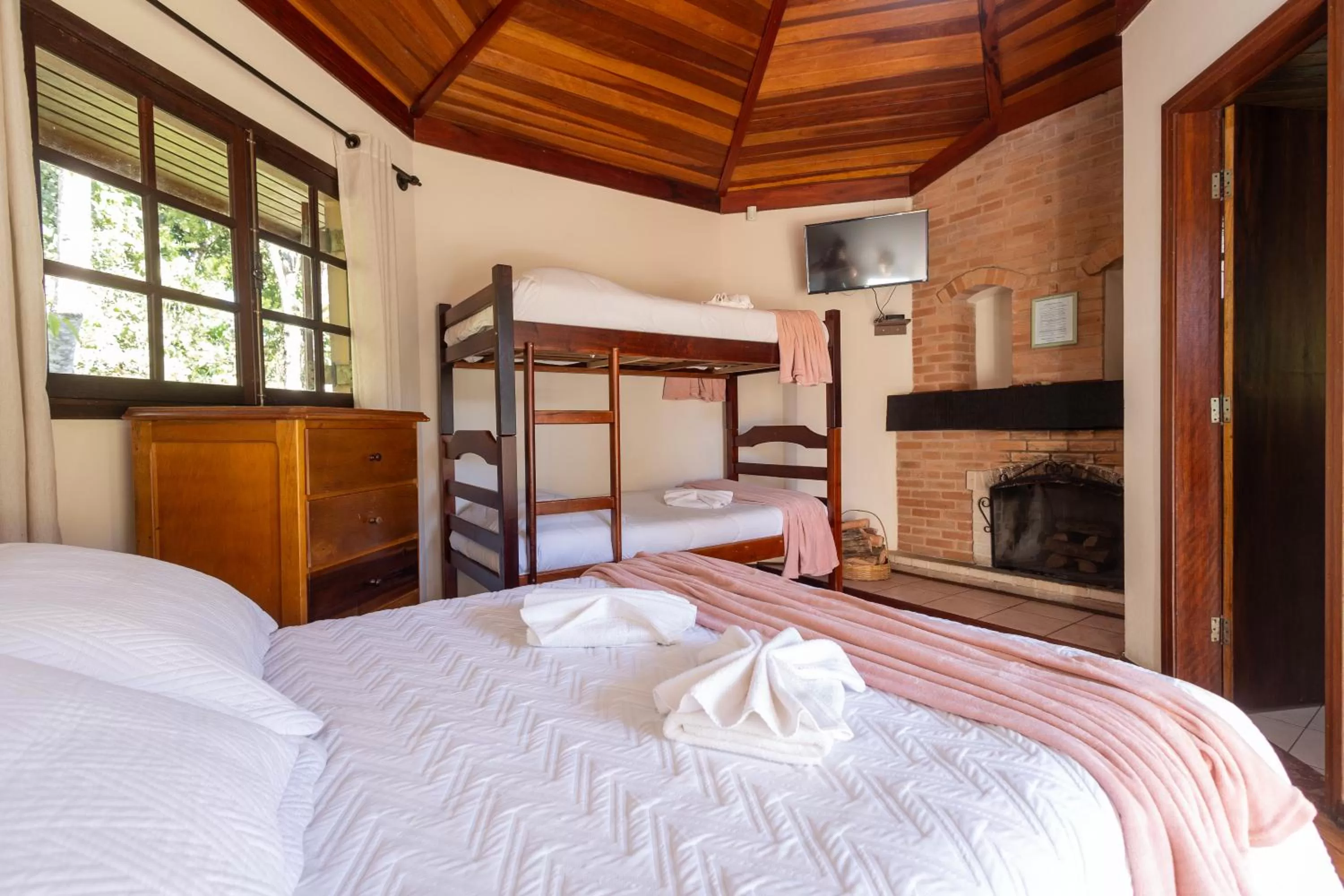 Bed in Pousada 3 Pinheiros