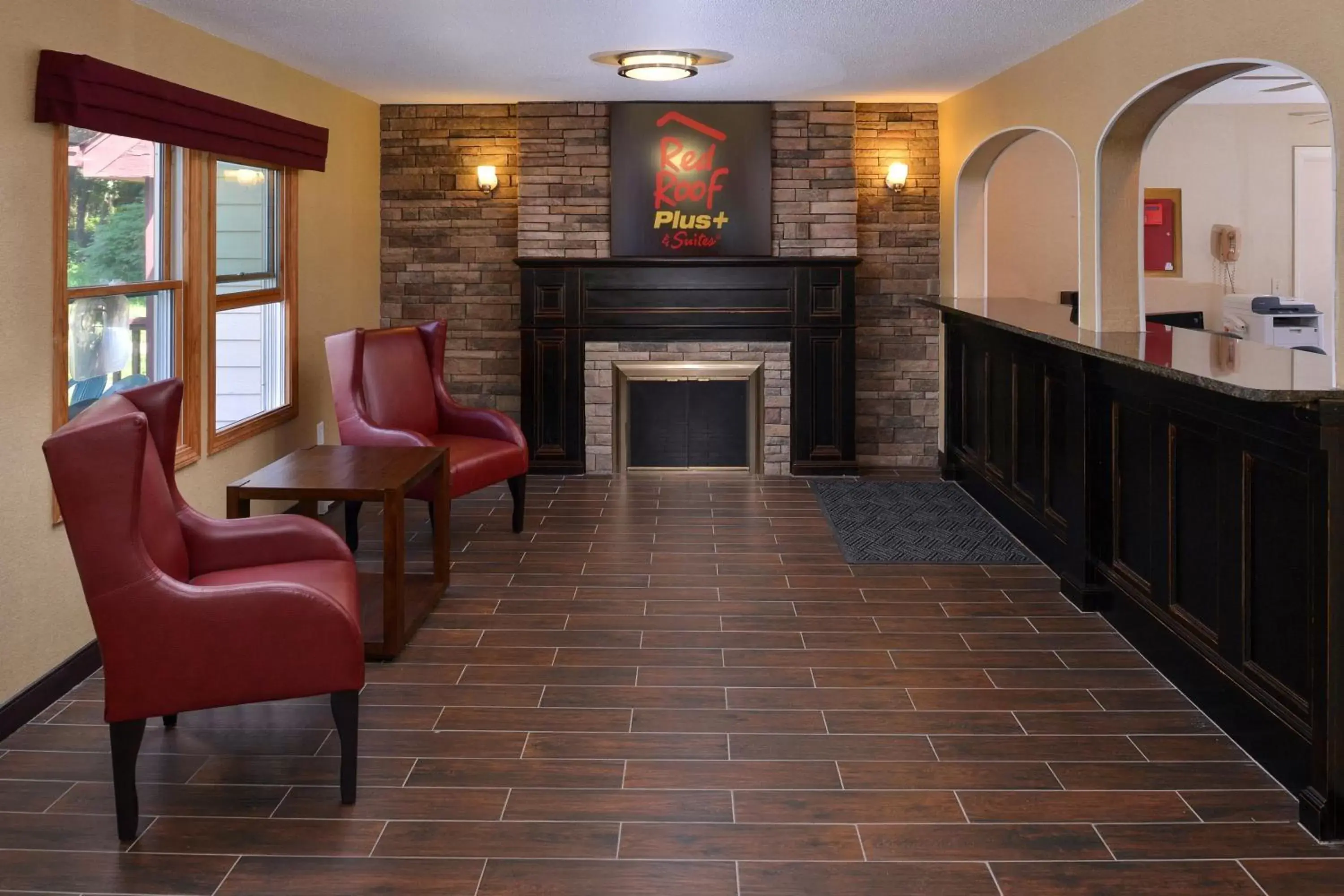 Lobby or reception in Red Roof Inn PLUS+ & Suites Guilford Lobby or reception in Red Roof Inn PLUS+ & Suites Guilford