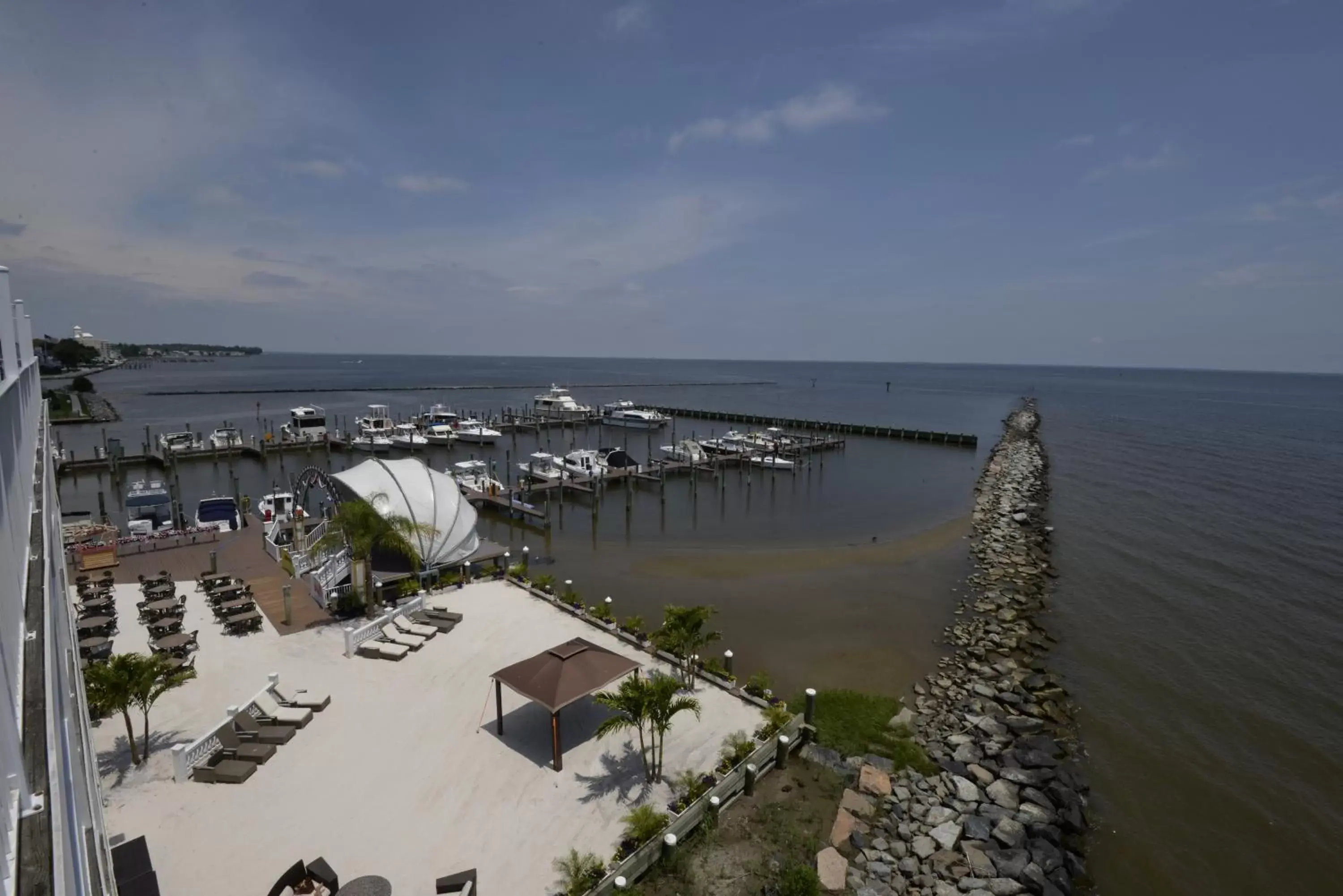 Beach, Bird's-eye View in Rod 'N' Reel Resort