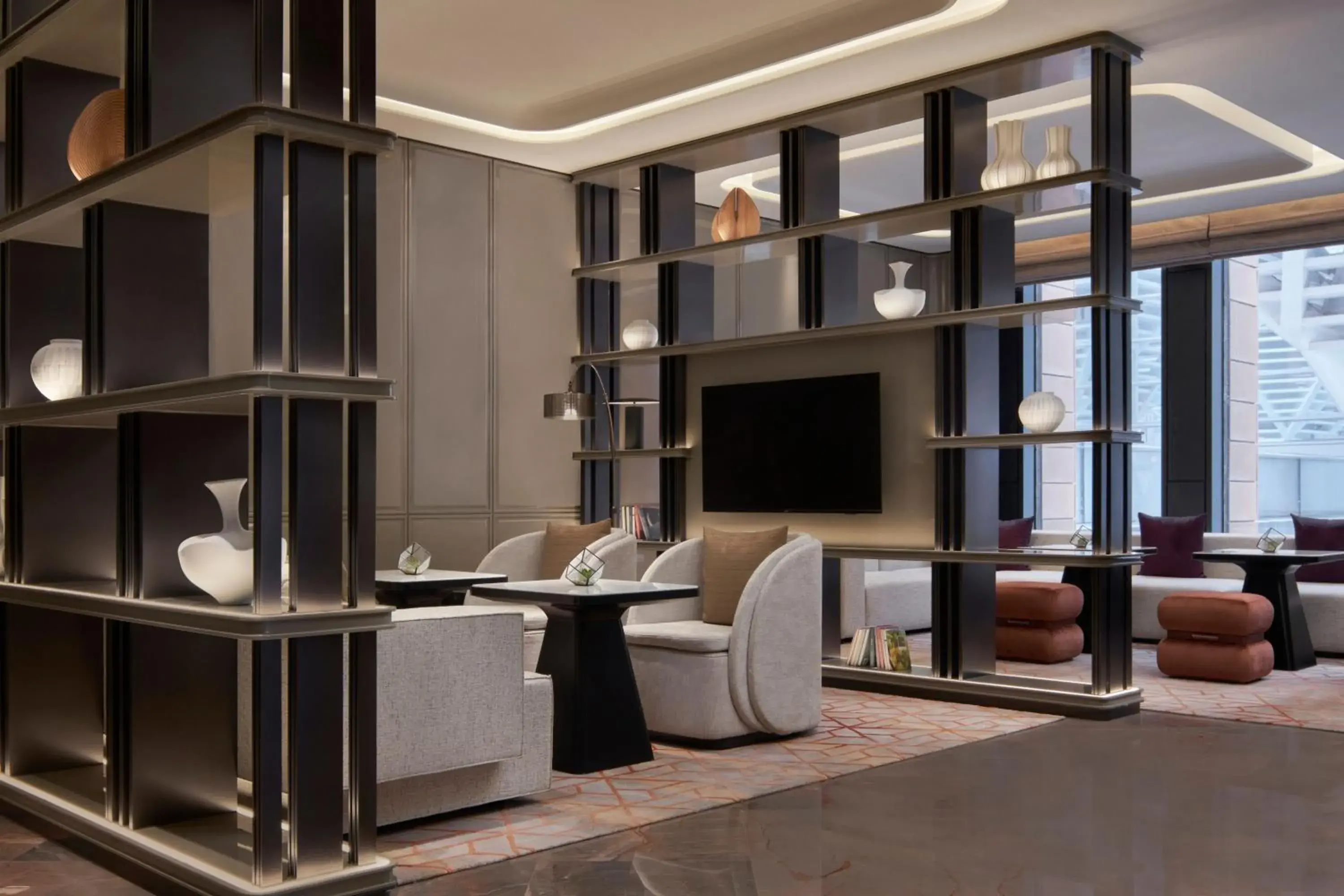 Lounge or bar, TV/Entertainment Center in Tianjin Marriott Hotel National Convention and Exhibition Center