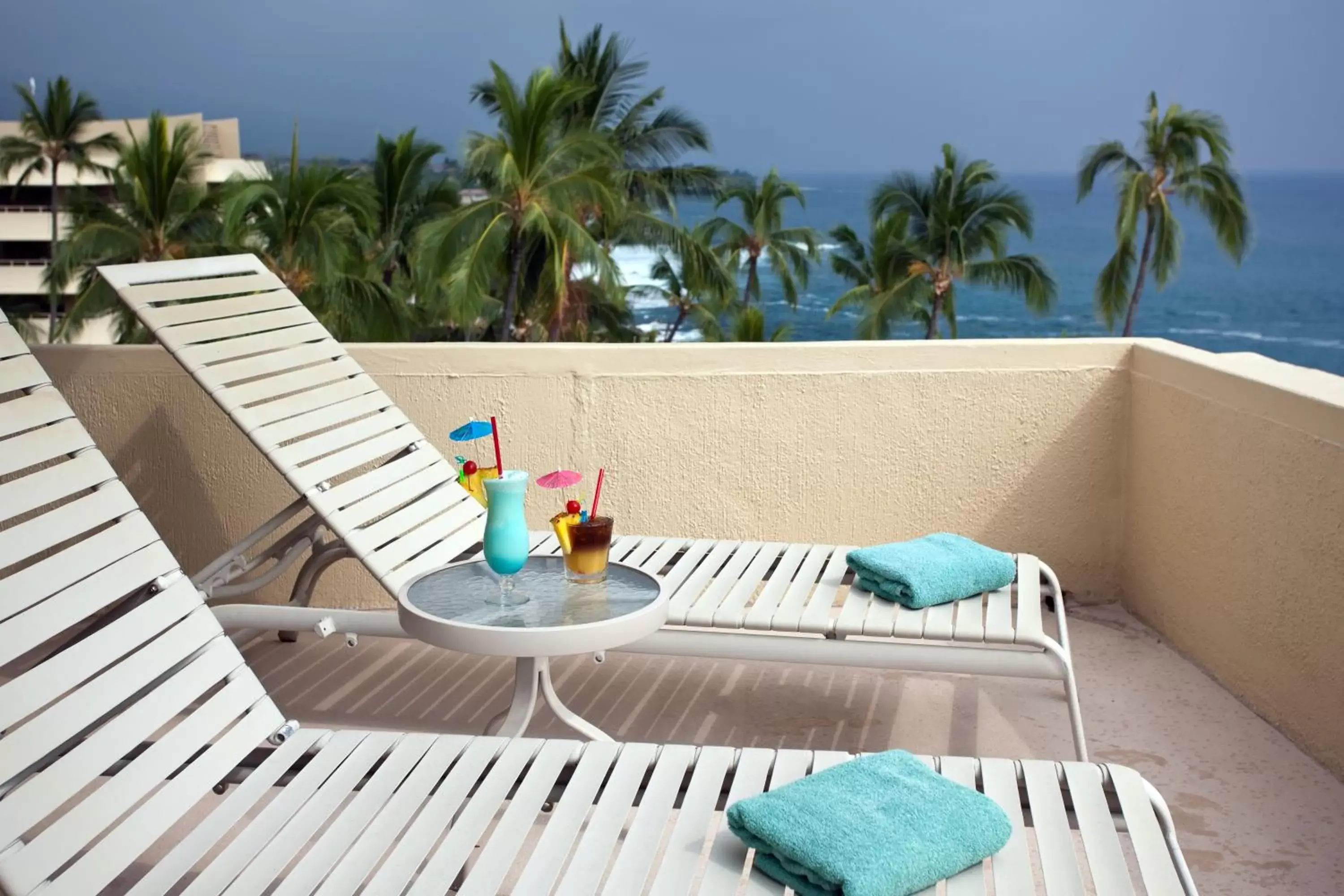 Patio in Royal Kona Resort