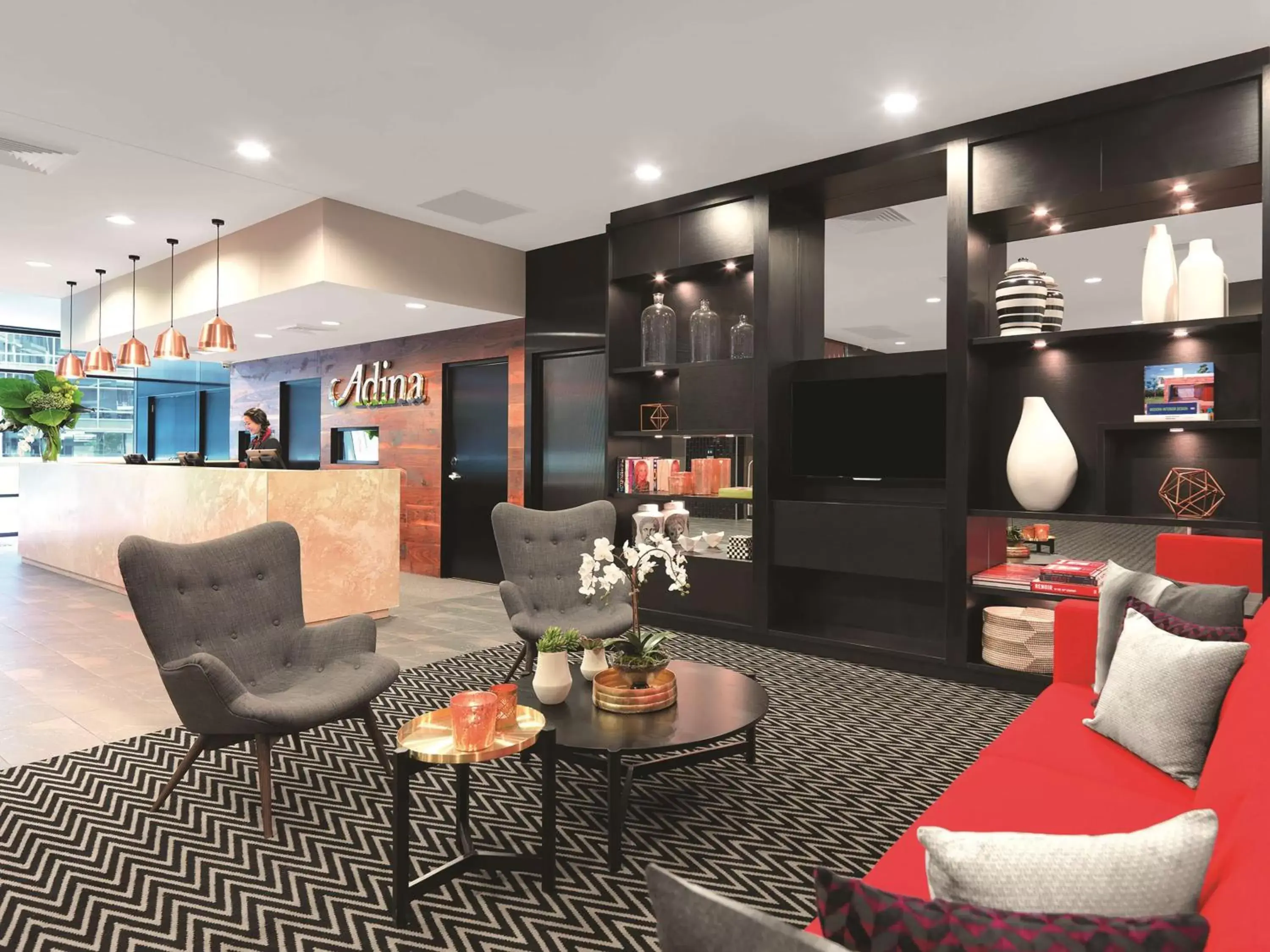 Lobby or reception in Adina Apartment Hotel Sydney Airport Lobby or reception in Adina Apartment Hotel Sydney Airport