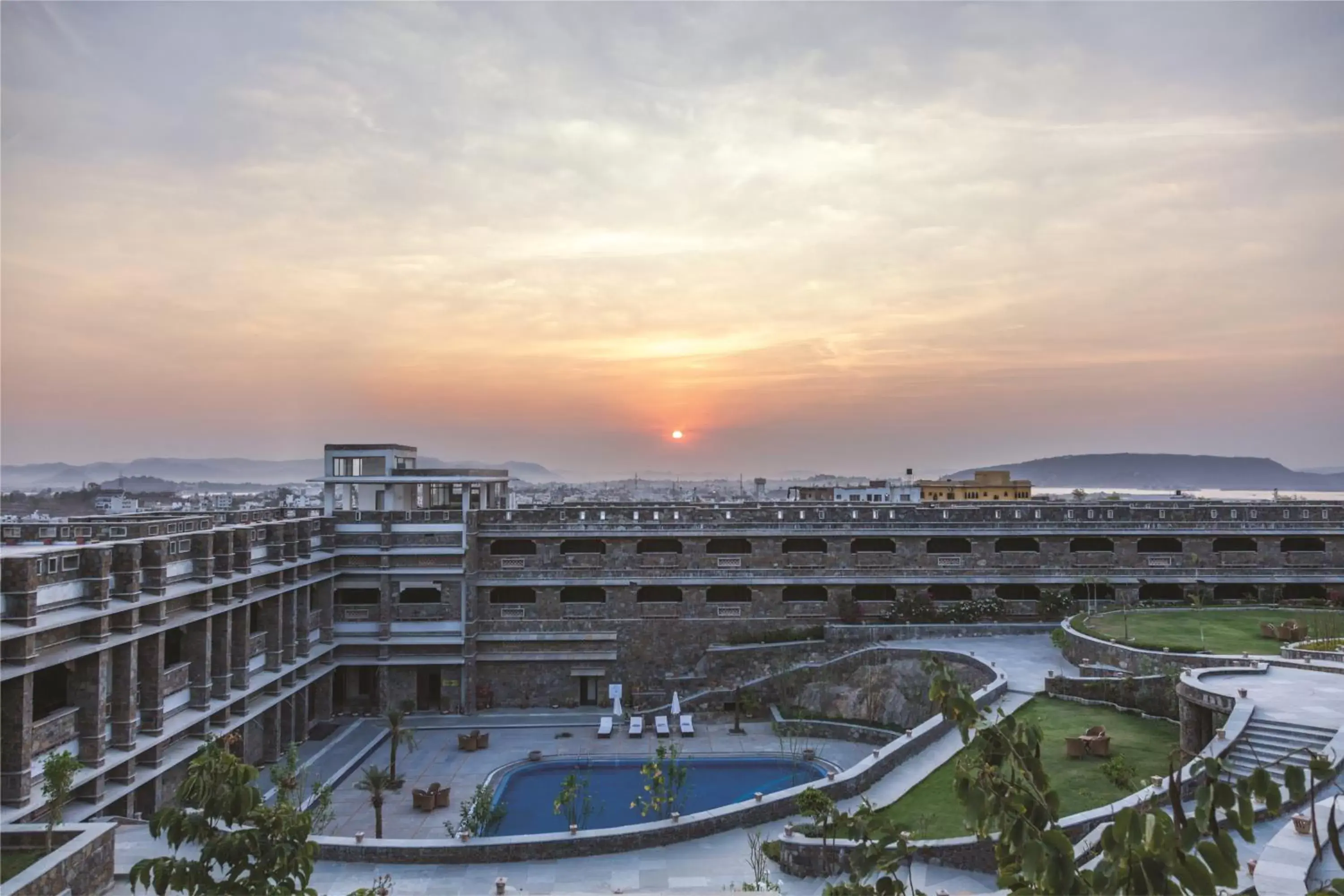 Swimming pool, Pool View in Ramada Udaipur Resort & Spa
