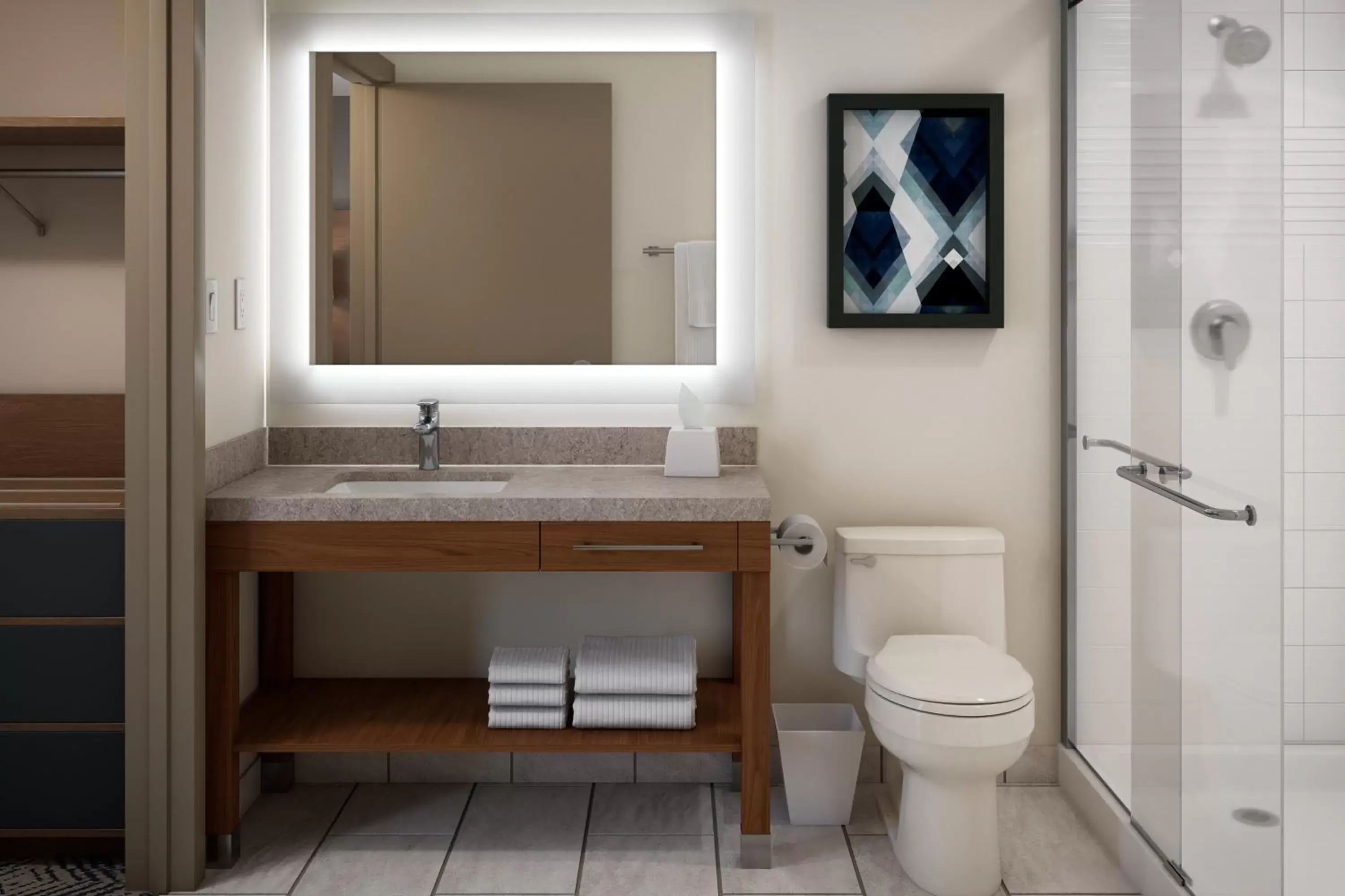 Bathroom in Candlewood Suites - Tulsa Hills - Jenks, an IHG Hotel