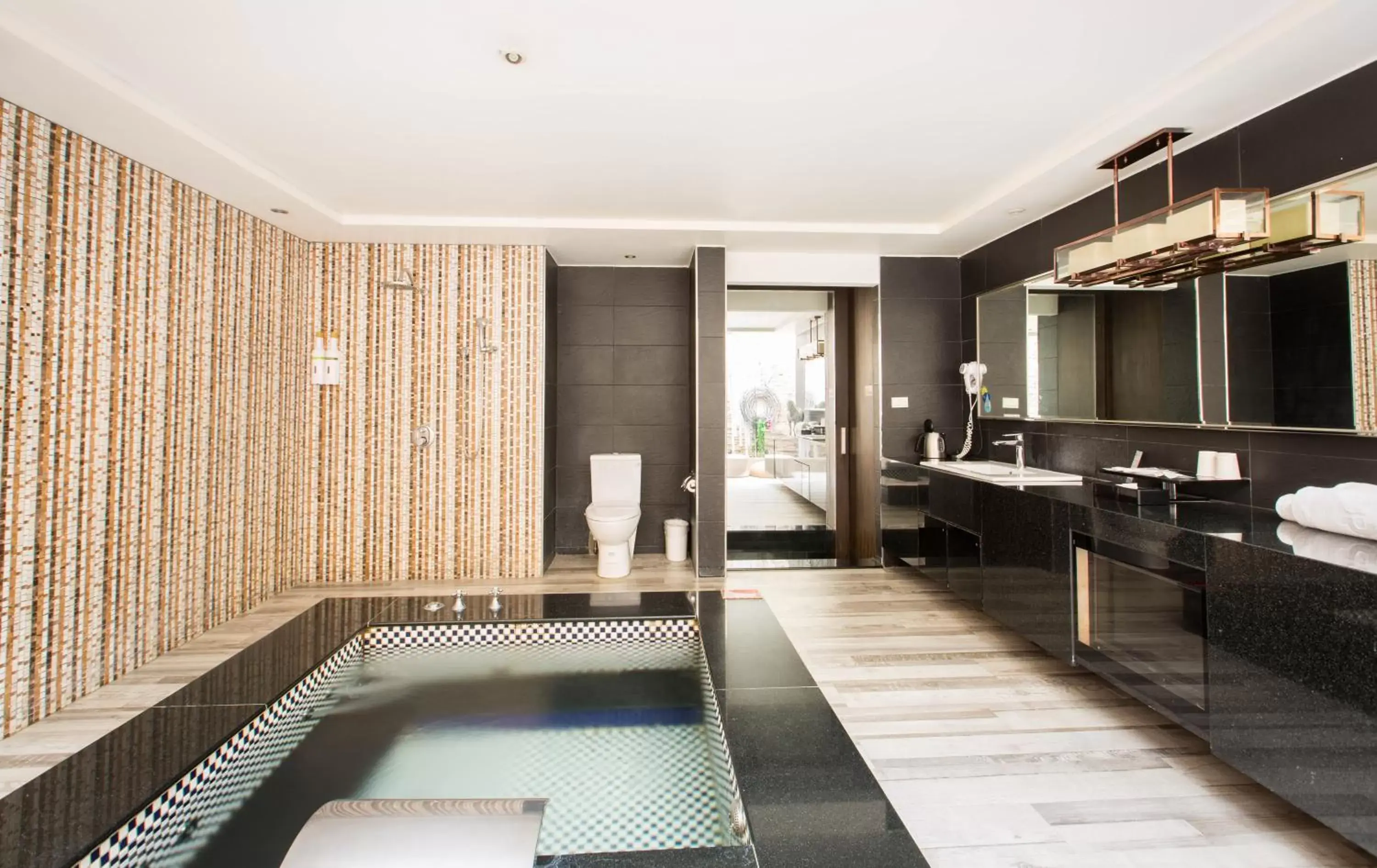 Bathroom, Swimming Pool in Feng Cai Motel