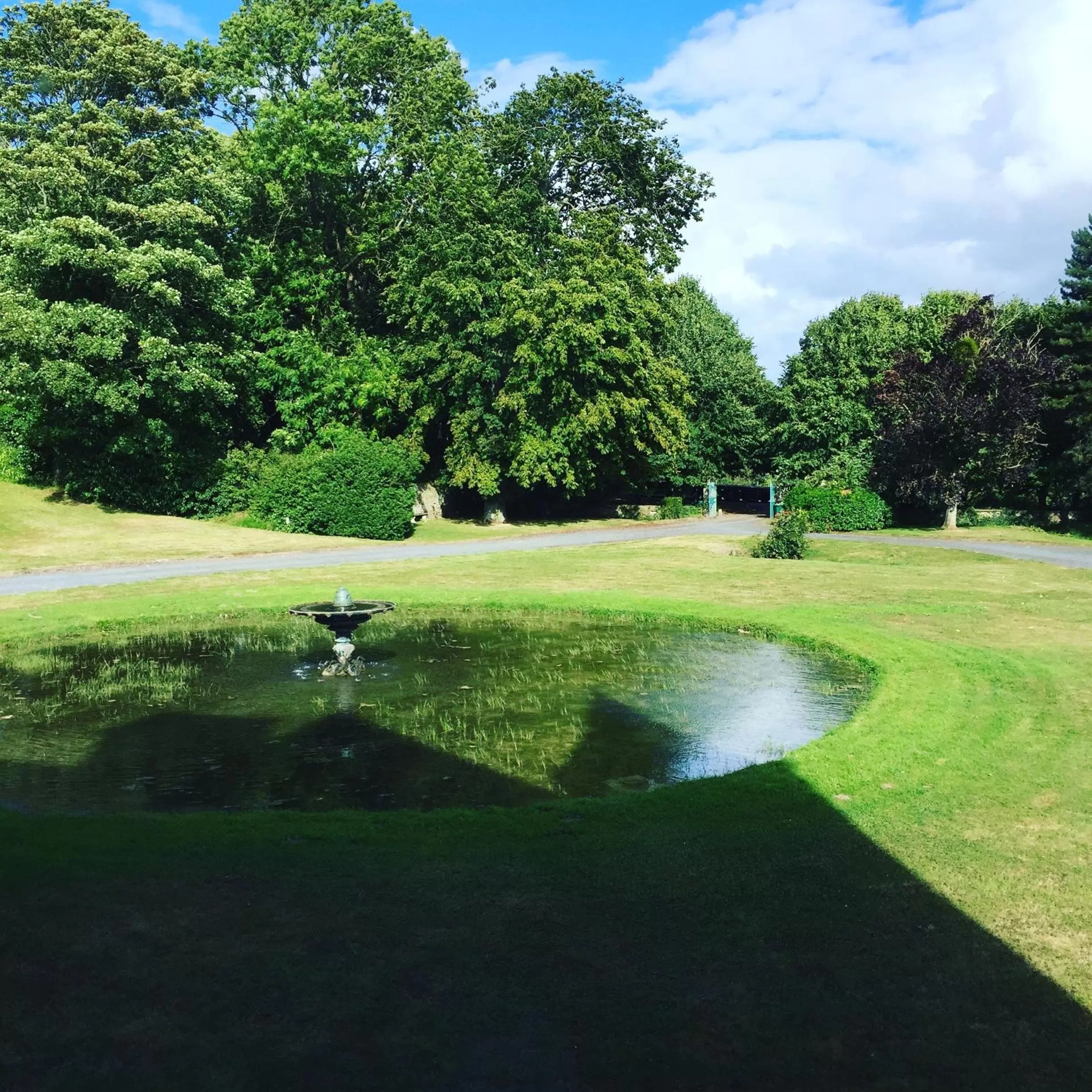 Garden view in Le Château d'Asnières en Bessin