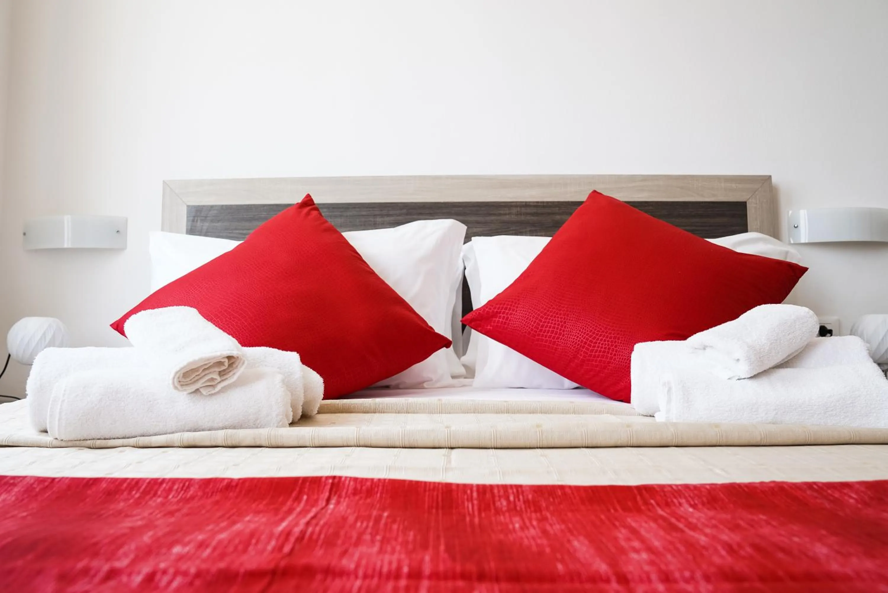 Bed in Hotel Virgilio