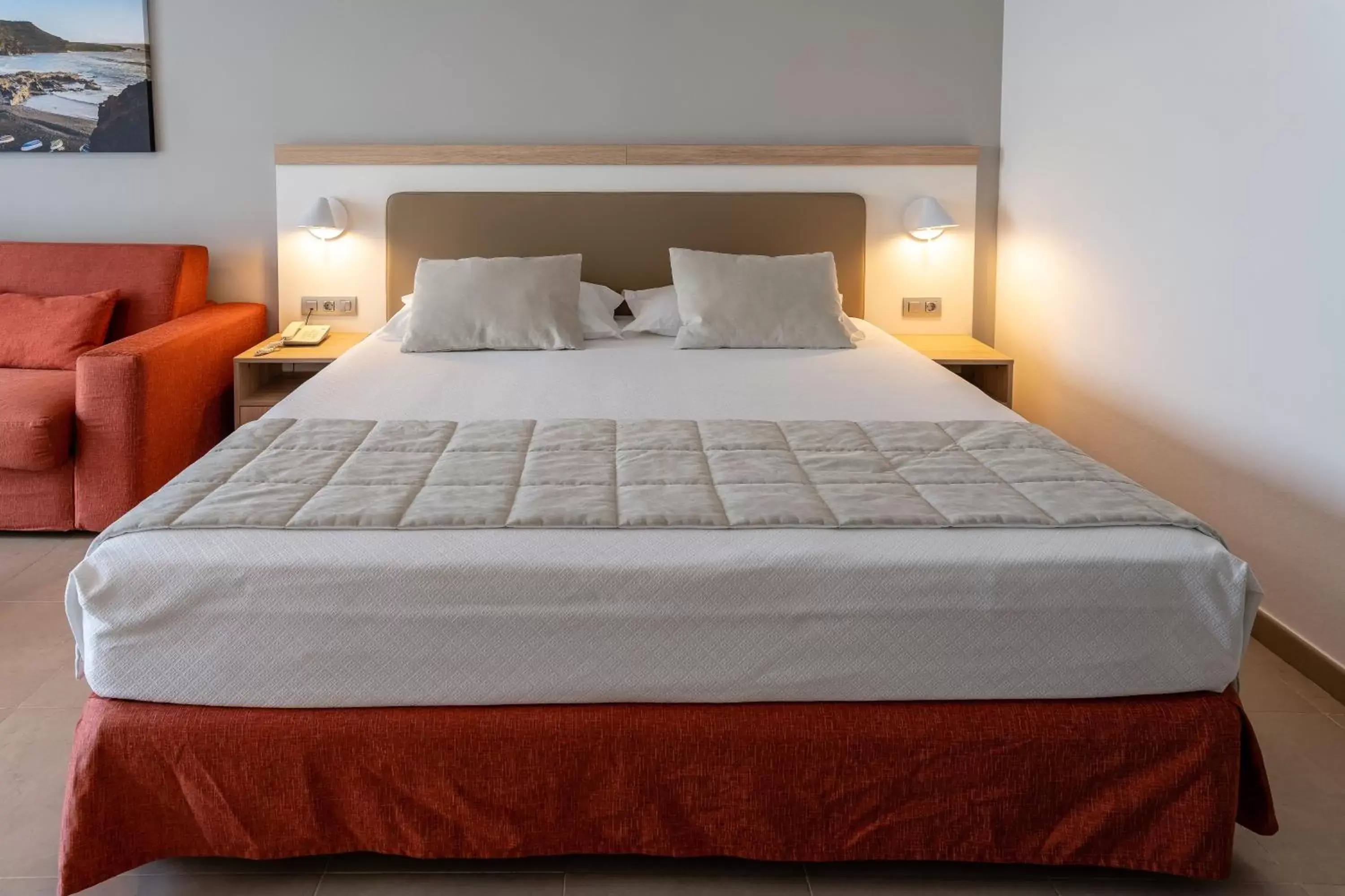 Bed in Hotel Lanzarote Village Bed in Hotel Lanzarote Village