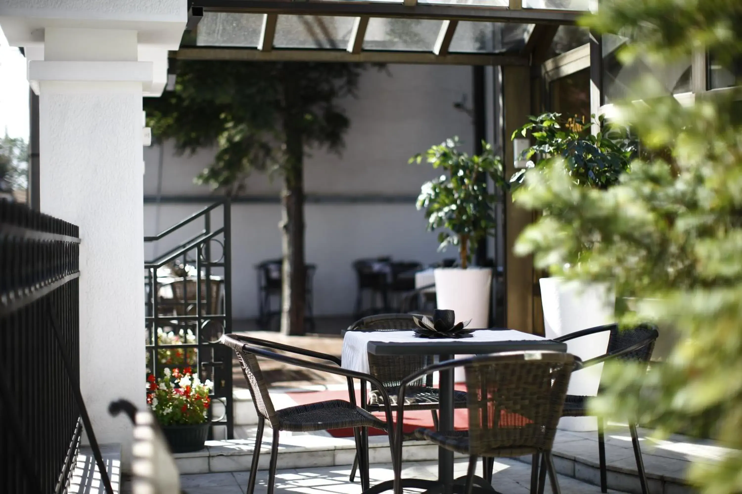 Balcony/Terrace in Garni Hotel Vozarev