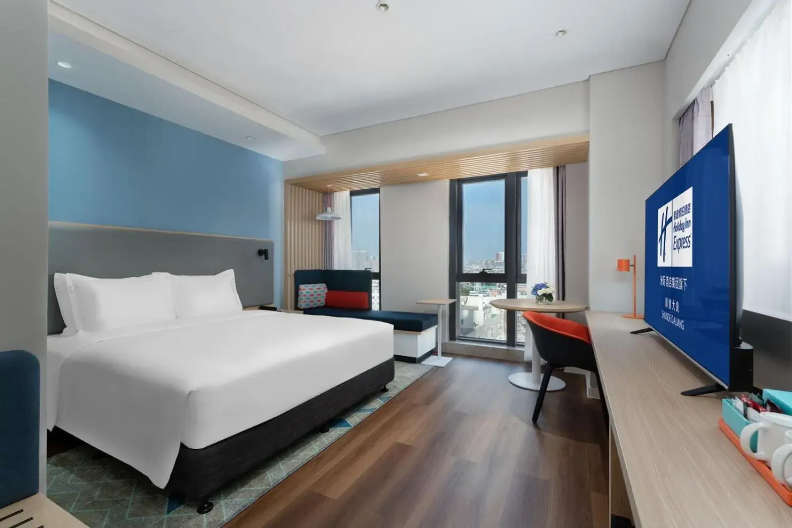 Bedroom, Bed in Holiday Inn Express Shunde Daliang by IHG Bedroom, Bed in Holiday Inn Express Shunde Daliang by IHG