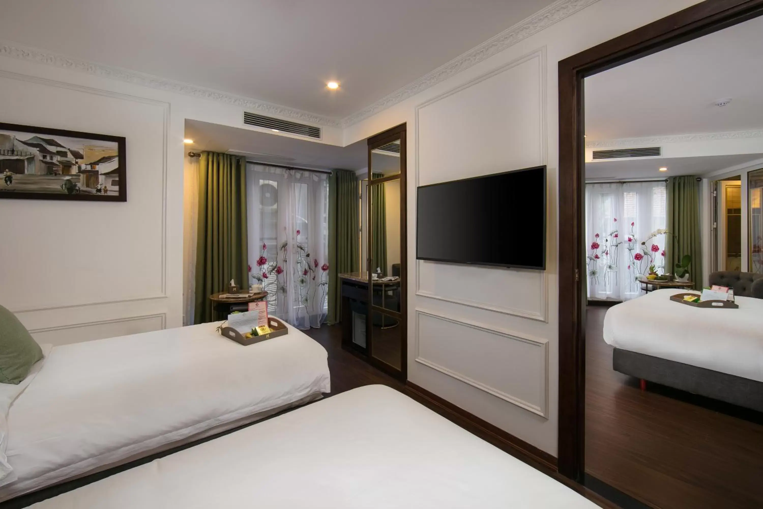 Photo of the whole room, Bed in Hanoi Allure Hotel