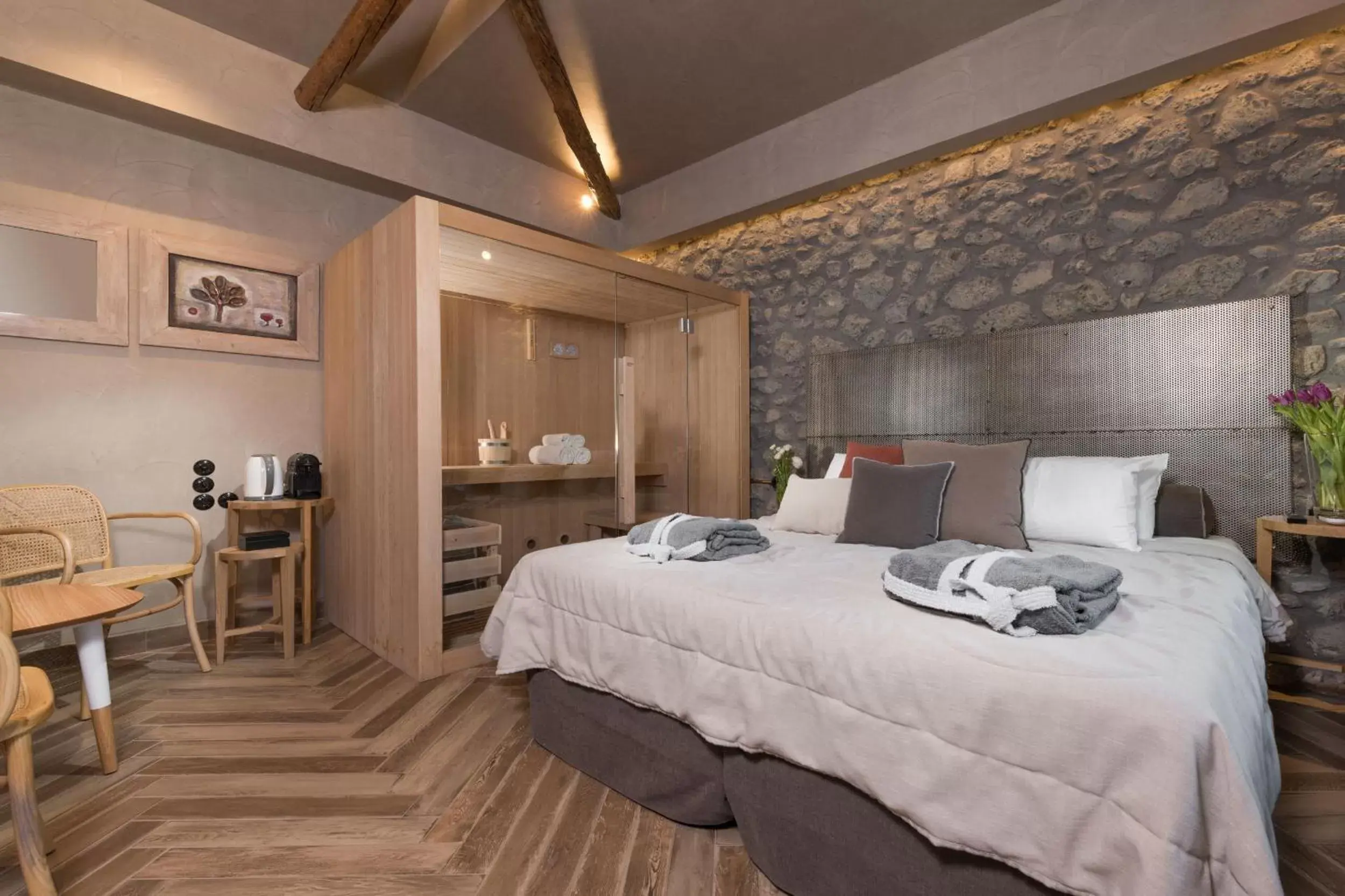 The Sauna Suite Meteora View in Tsikeli Boutique Hotel Meteora - Adults Friendly