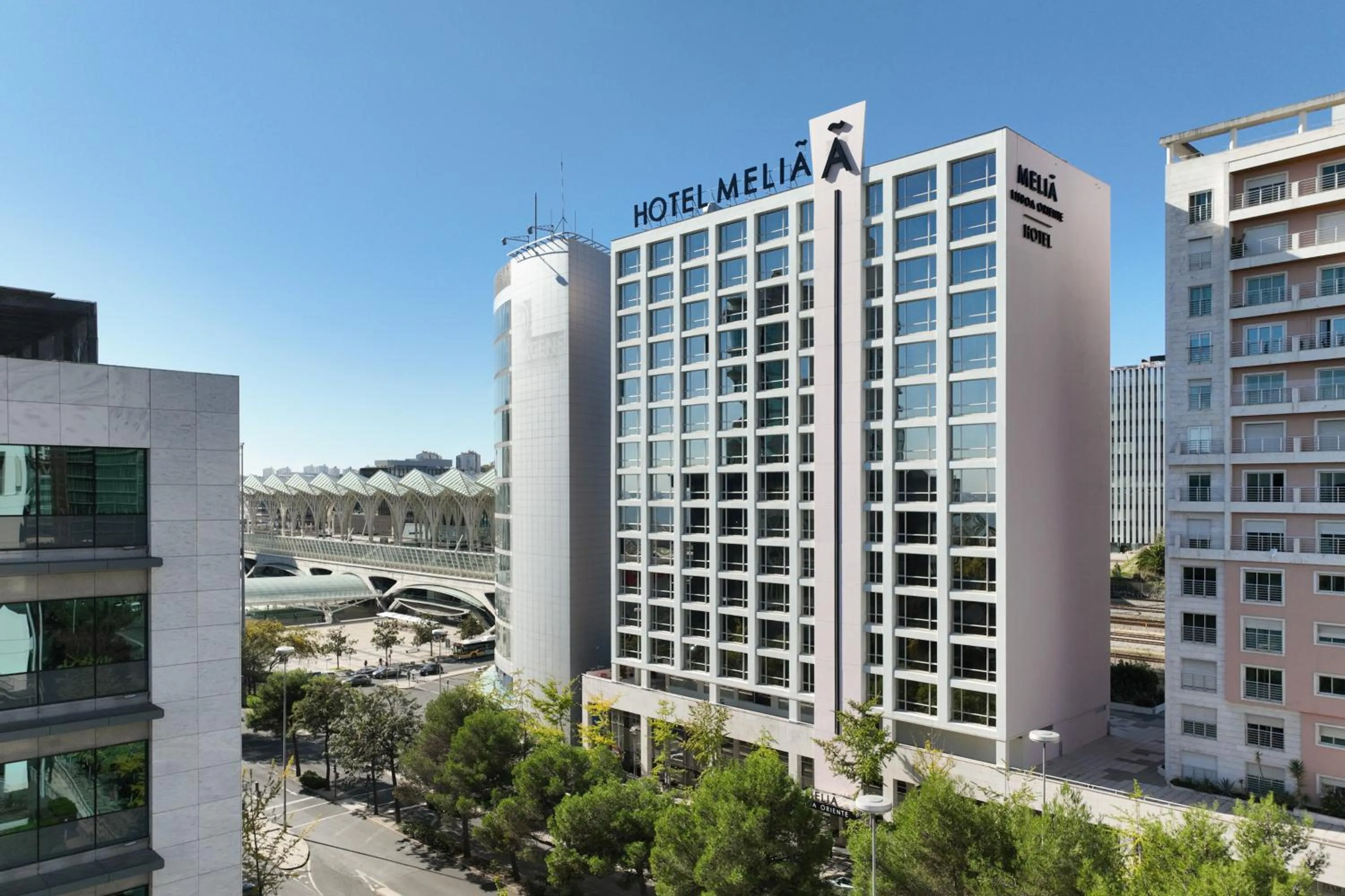 Property building in Melia Lisboa Oriente Hotel