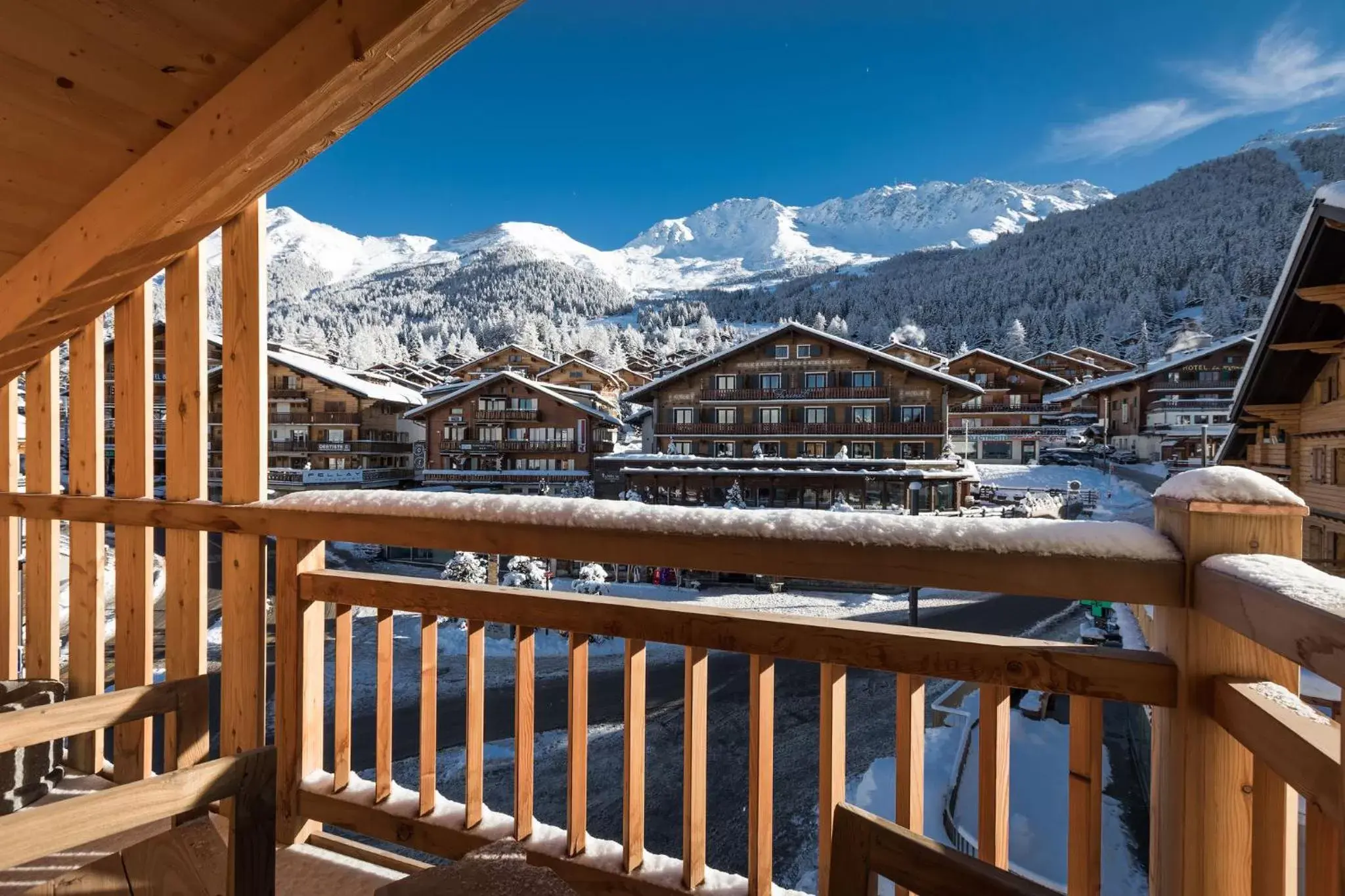 Balcony/Terrace in Hôtel de Verbier