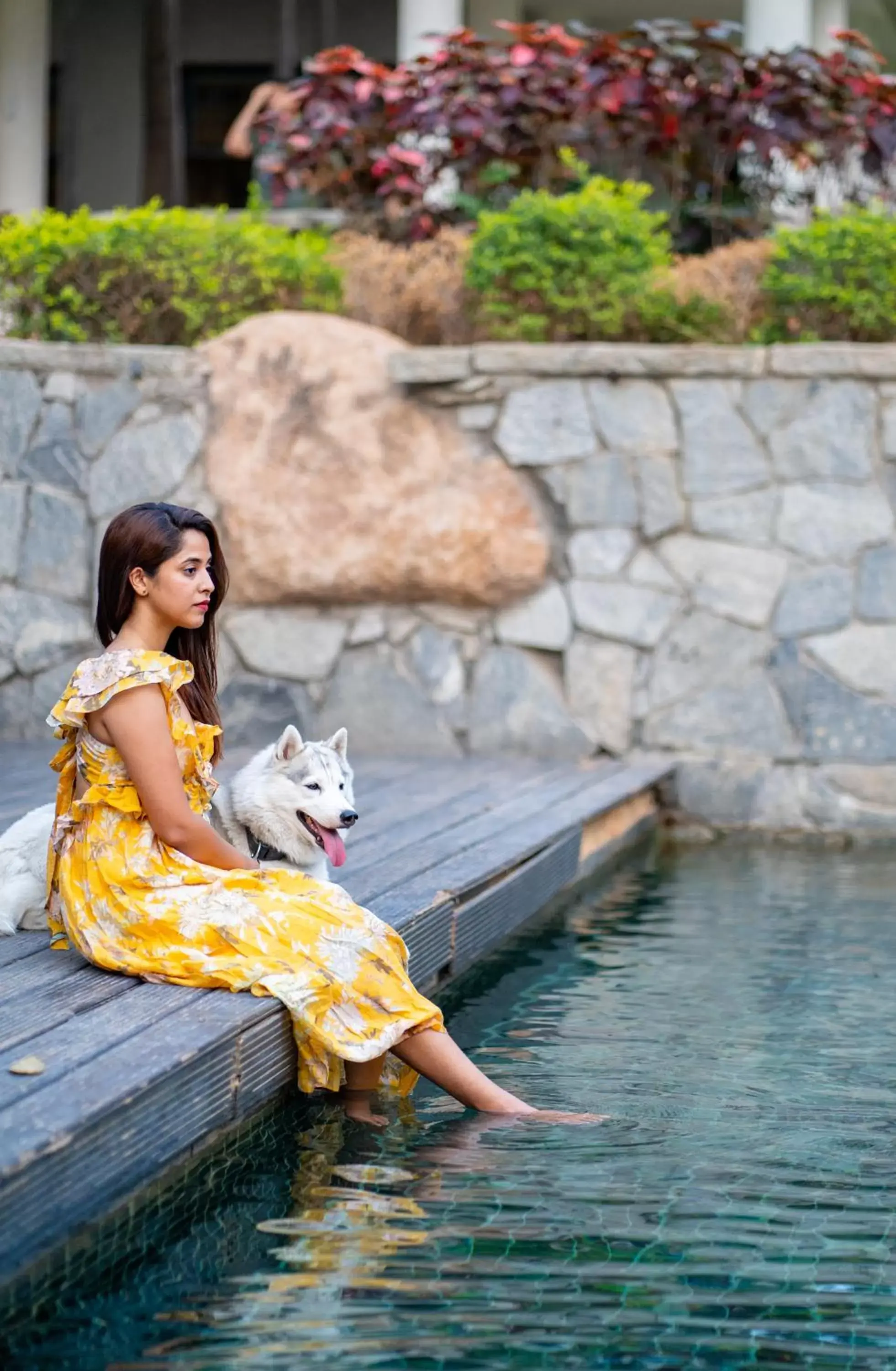 Swimming pool in Hyatt Hyderabad Gachibowli