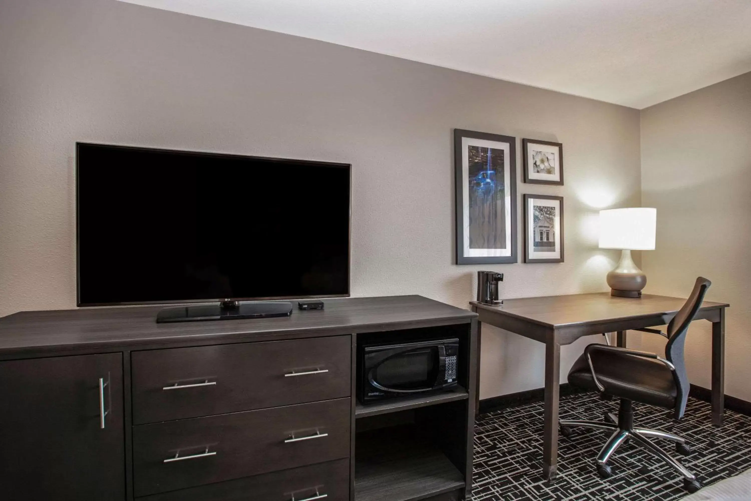 Photo of the whole room, TV/Entertainment Center in La Quinta by Wyndham Fayetteville