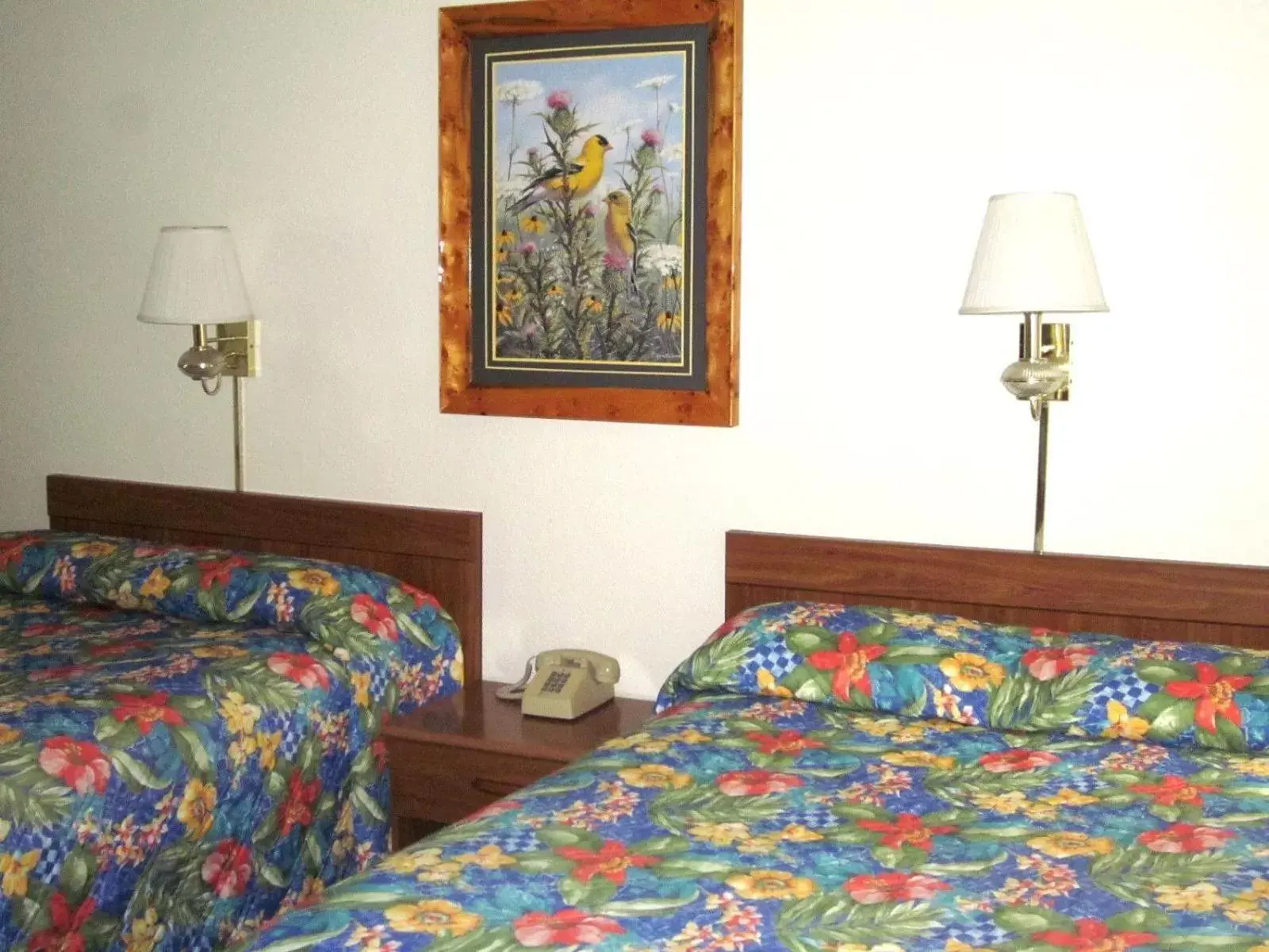 Bed in Color Country Motel