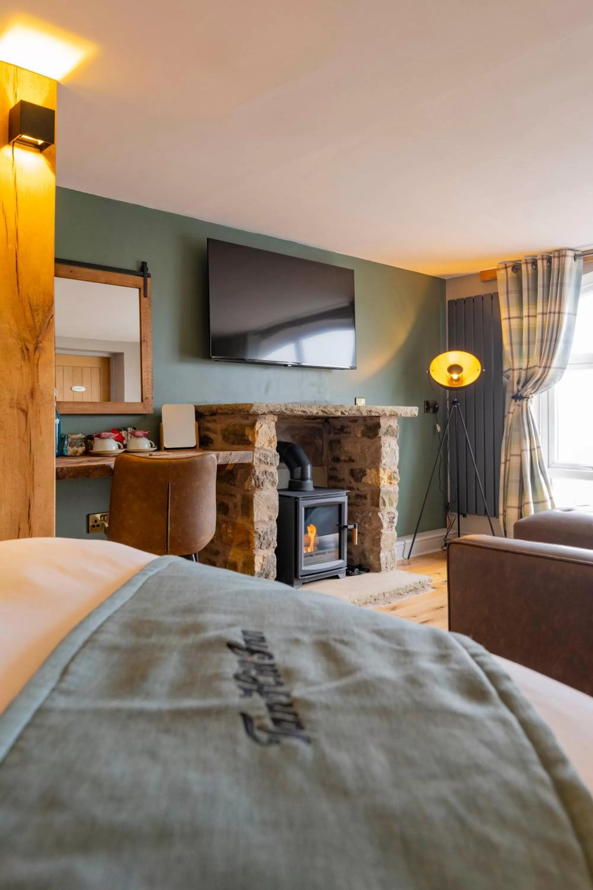 Bed in The Tan Hill Inn