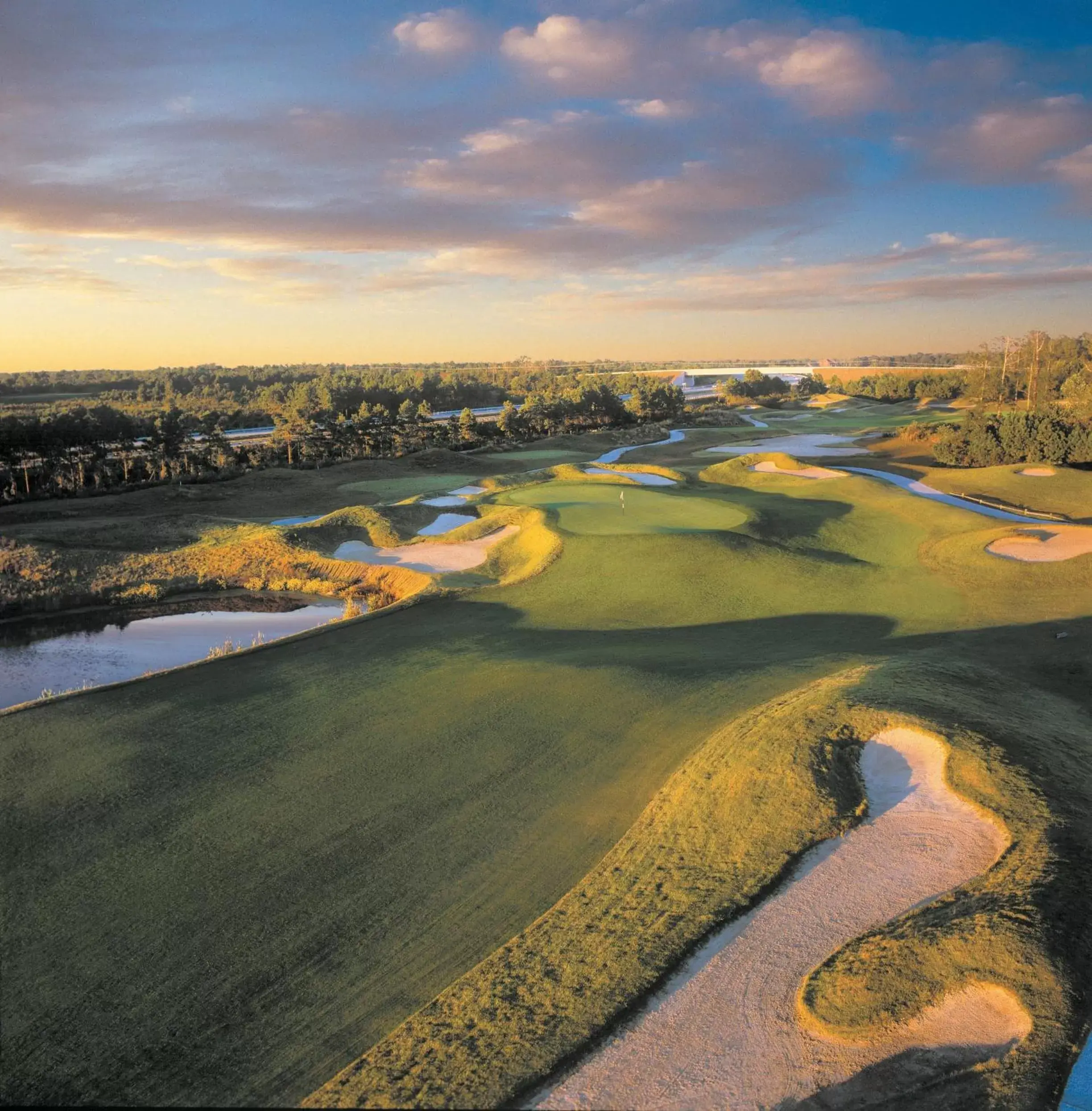 Golfcourse, Bird's-eye View in Barefoot Resort Golf & Yacht Club Villas