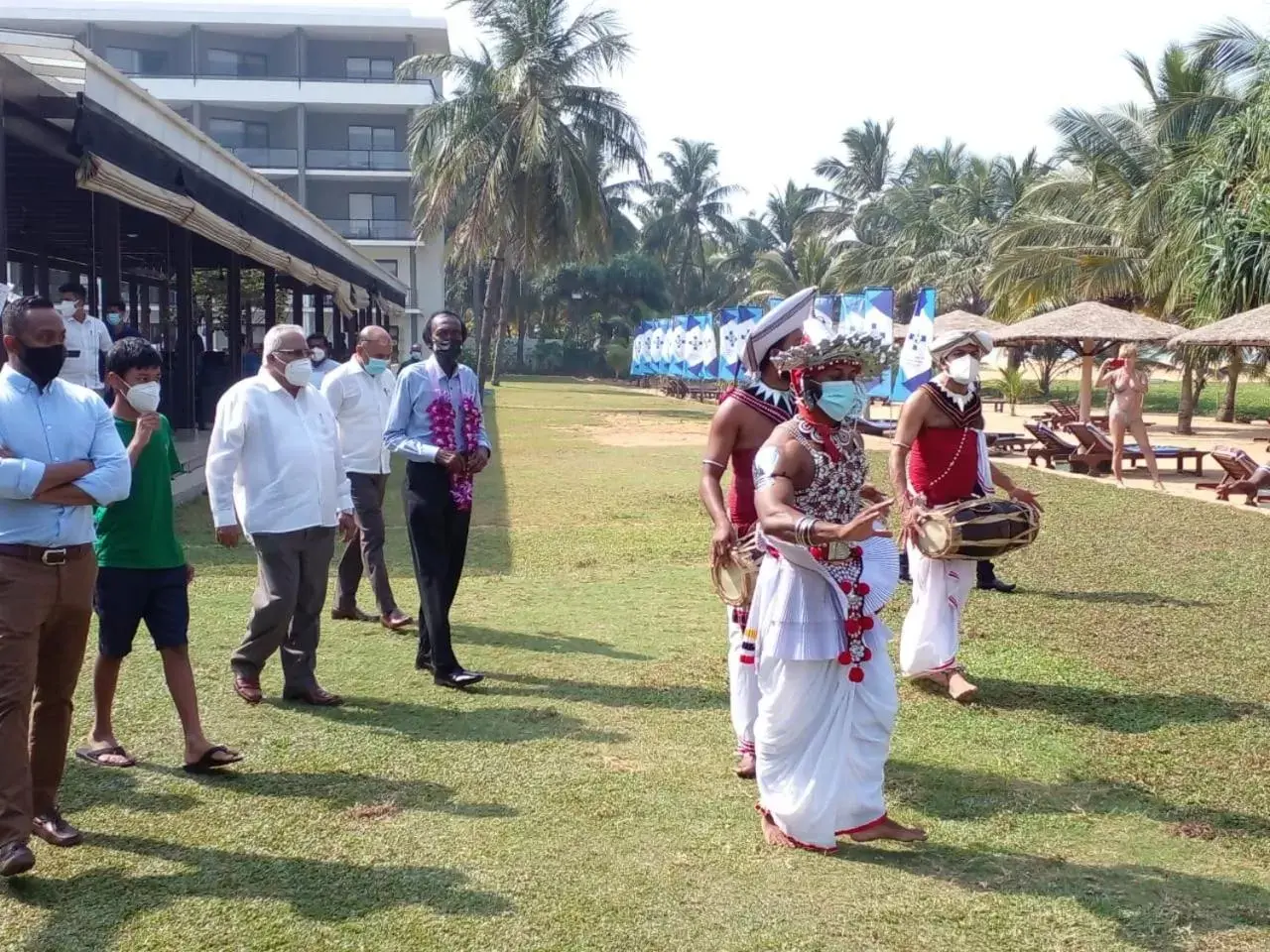 People in Goldi Sands Hotel