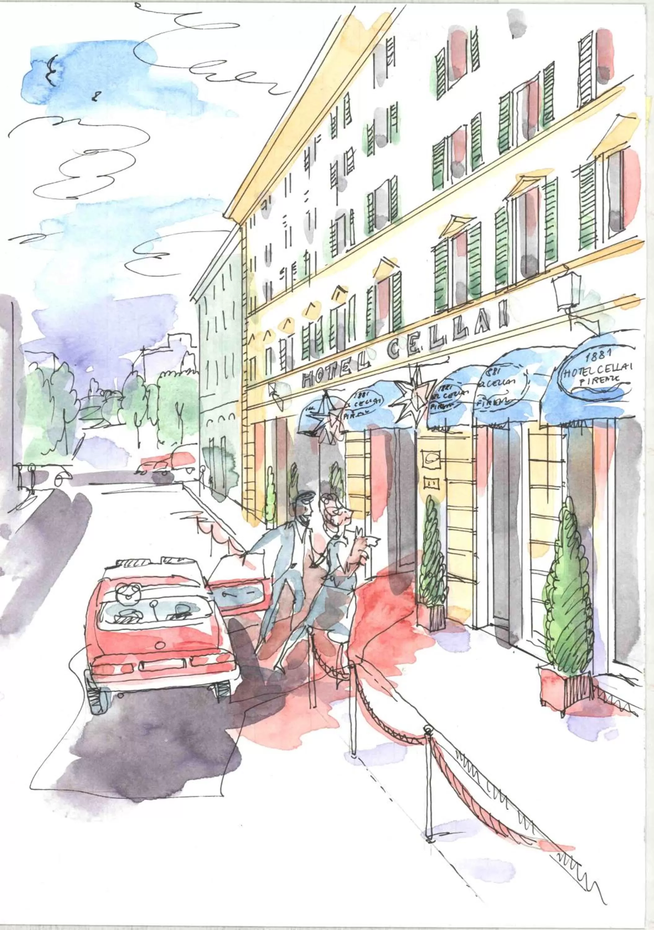 Facade/entrance in Cellai Hotel Florence