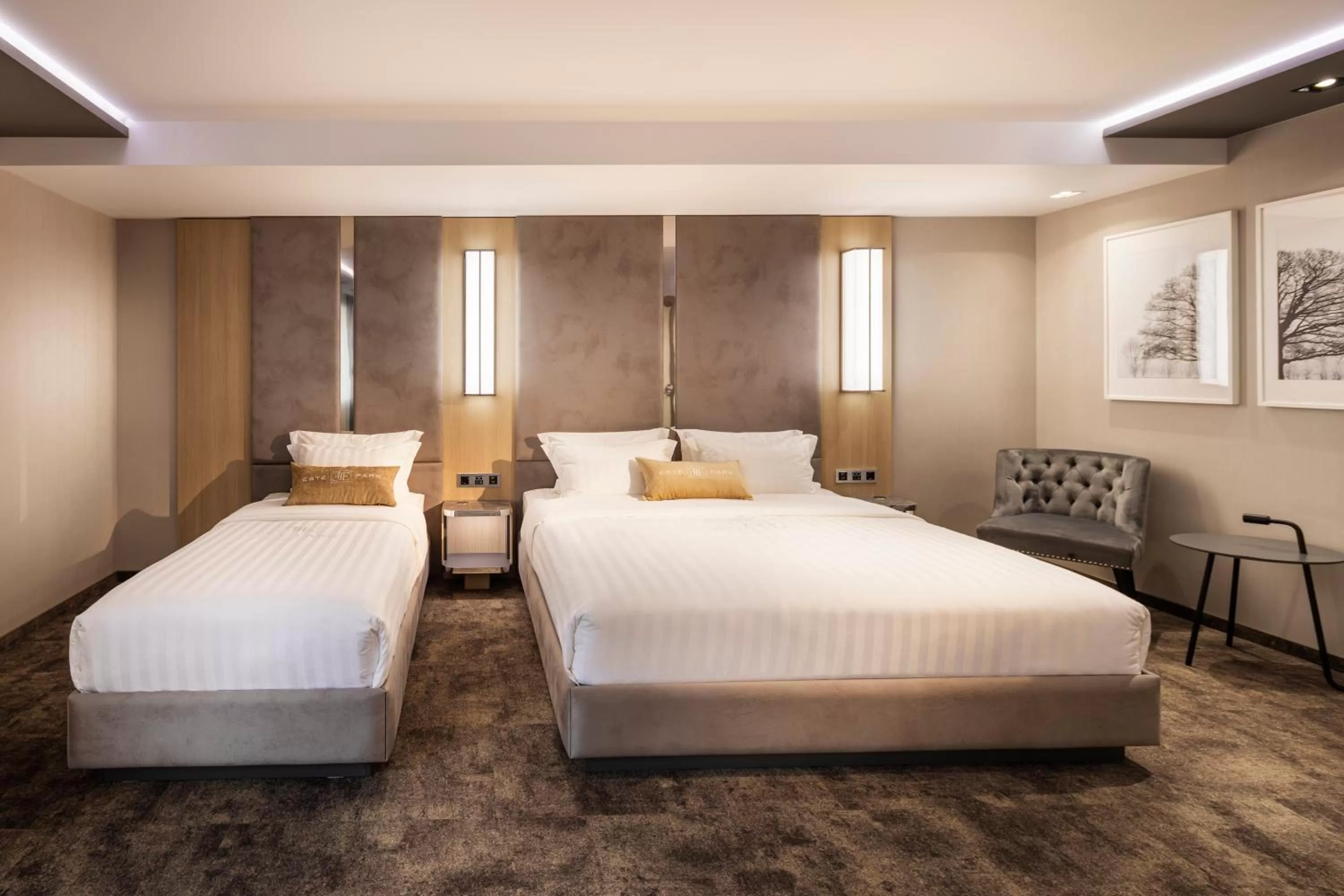 Bed in -- ESTE PARK HOTEL -- part of Urban Chic Luxury Design Hotels - Parking & Compliments - next to Shopping & Dining Mall Plovdiv