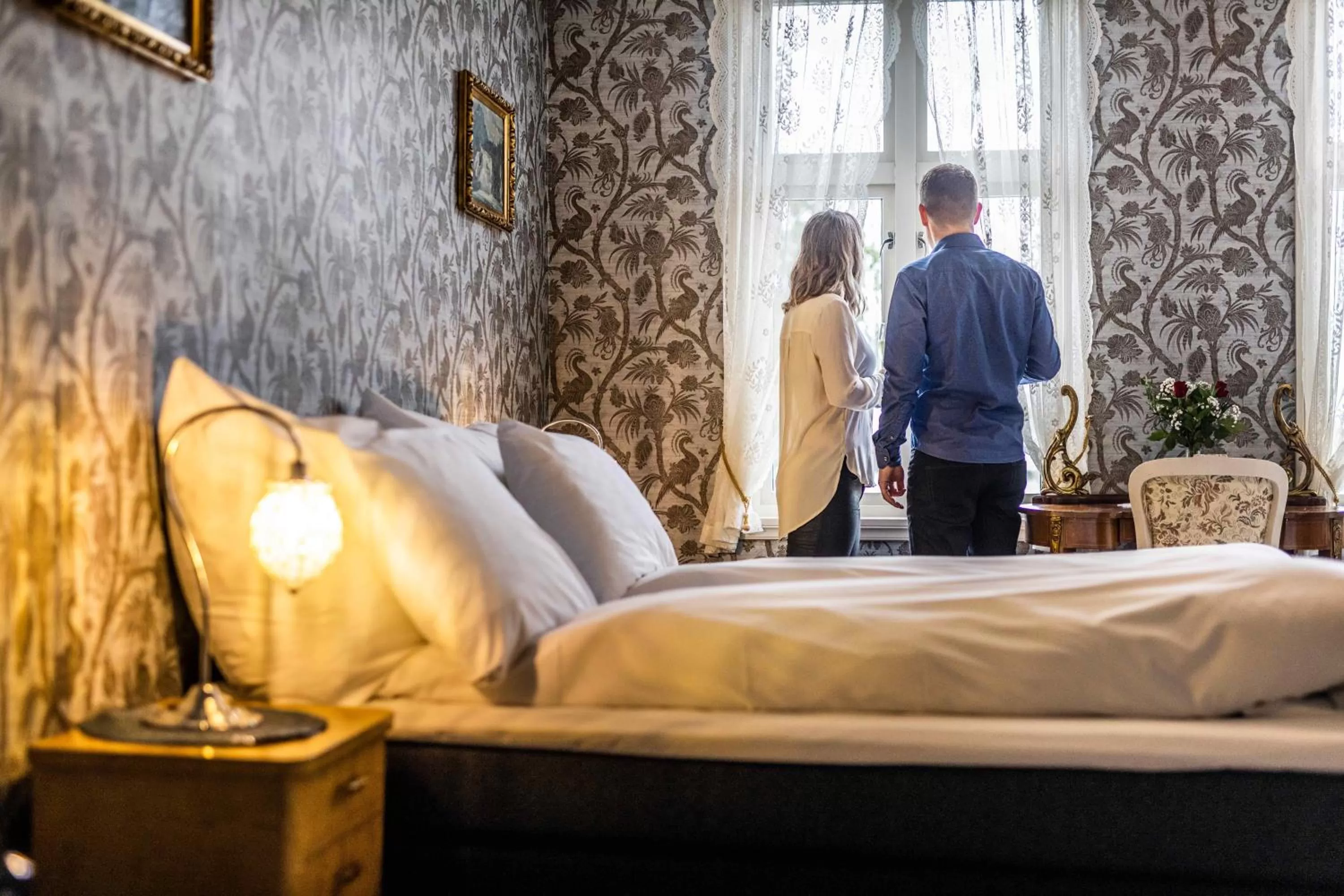 Photo of the whole room, Bed in Gloppen Hotell - by Classic Norway Hotels