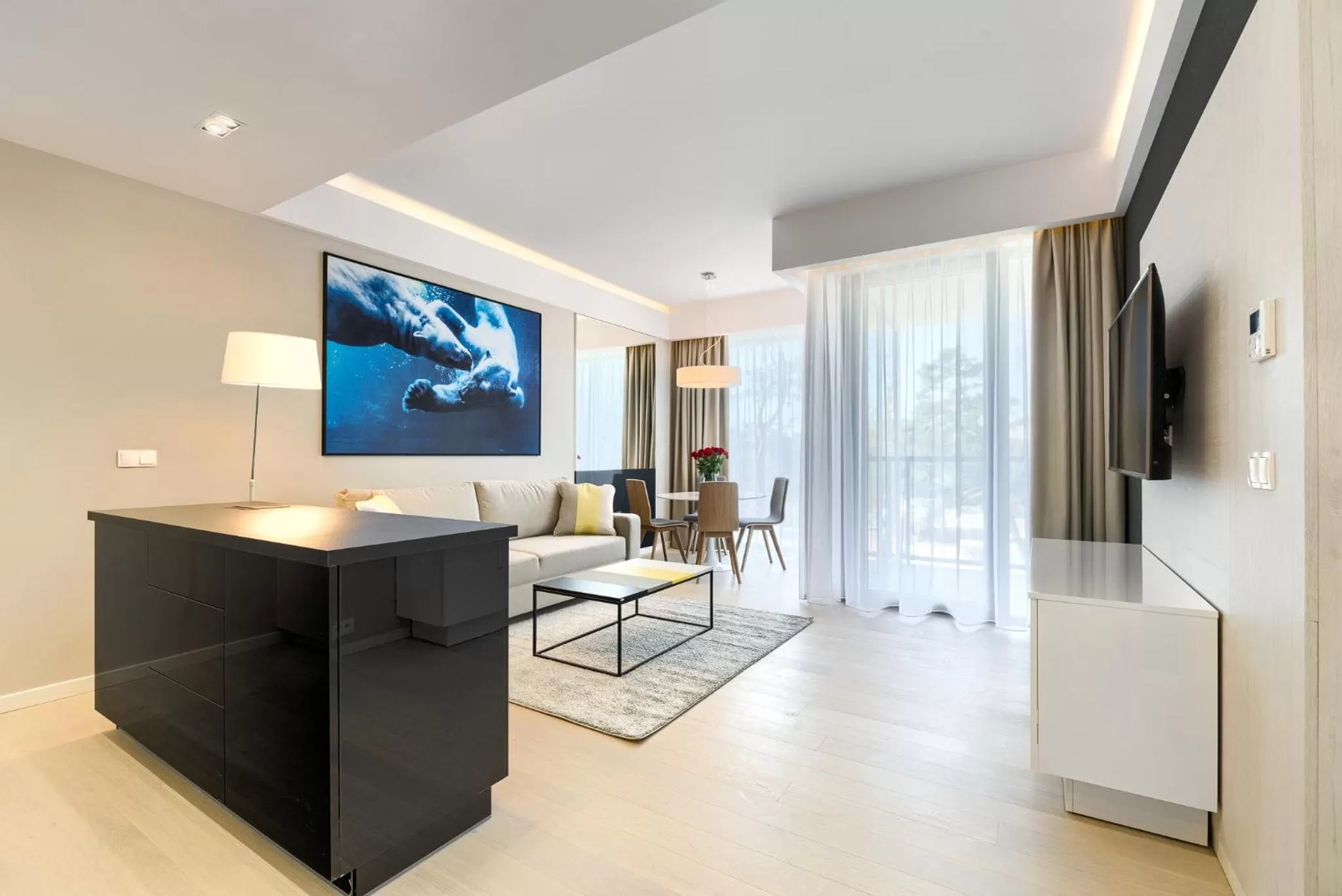 Communal lounge/ TV room in Dune Resort Mielno - C