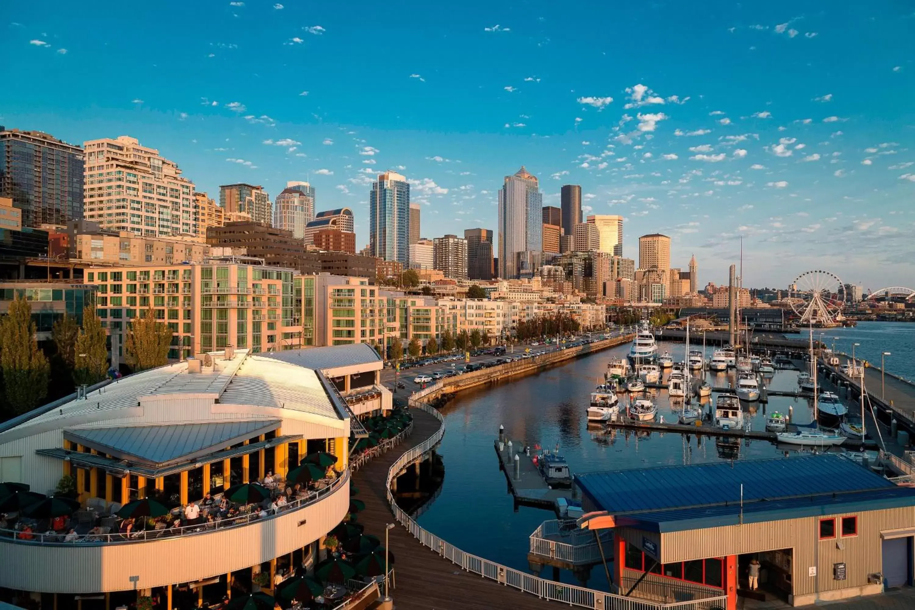 Property building, Bird's-eye View in Seattle Marriott Waterfront