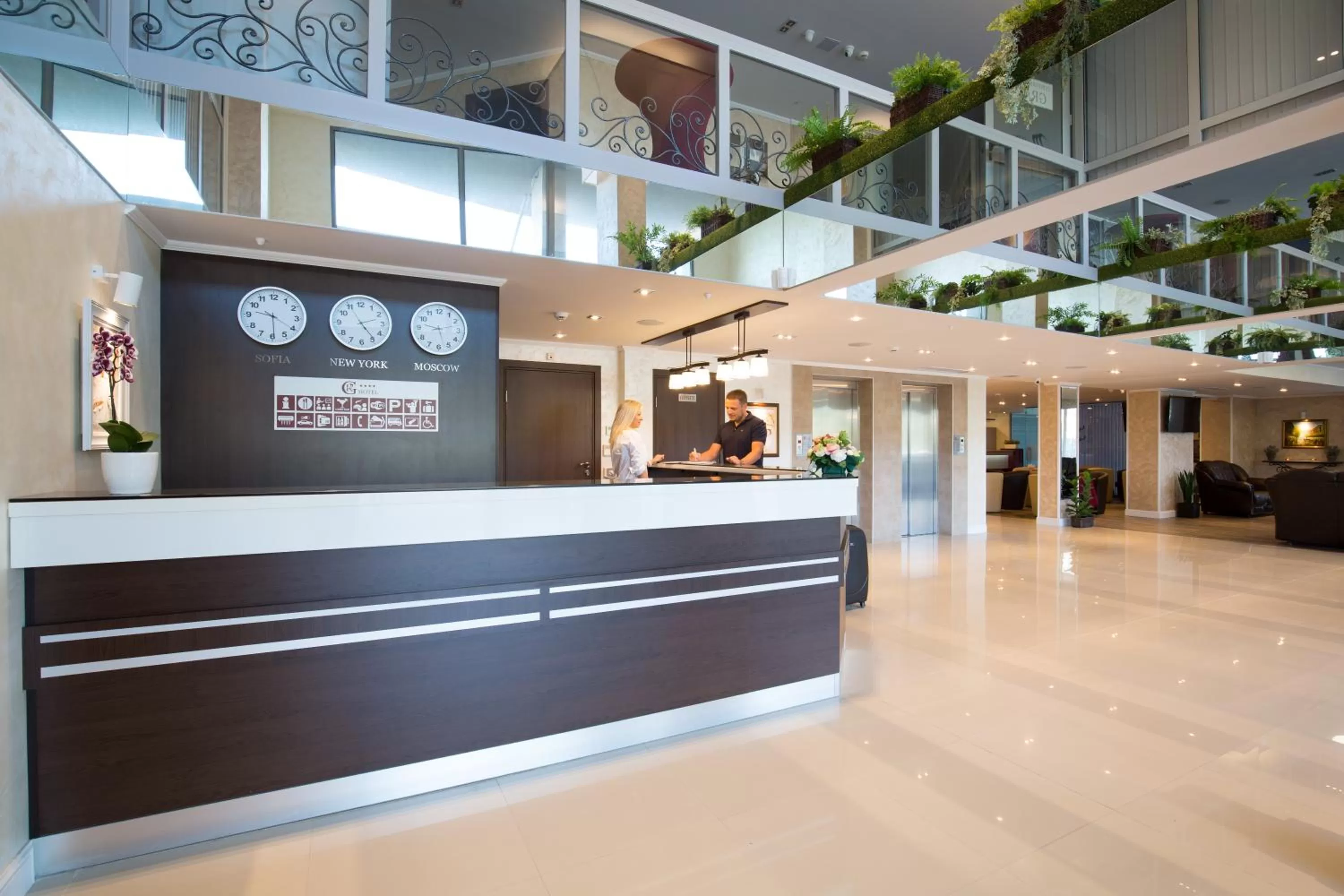 Lobby or reception in Grami Hotel Sofia