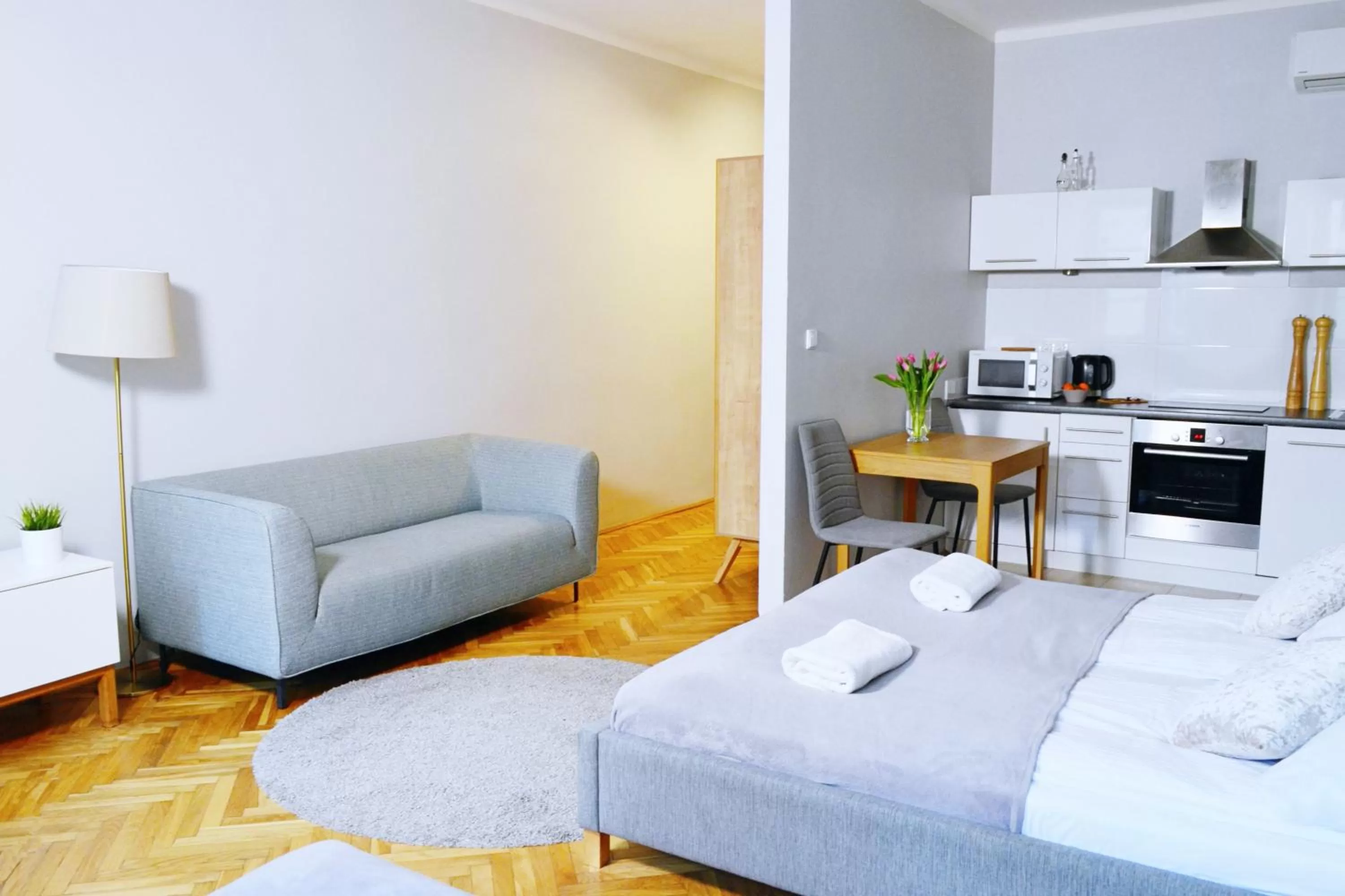 Seating Area in 21 Floriańska Street Apartments