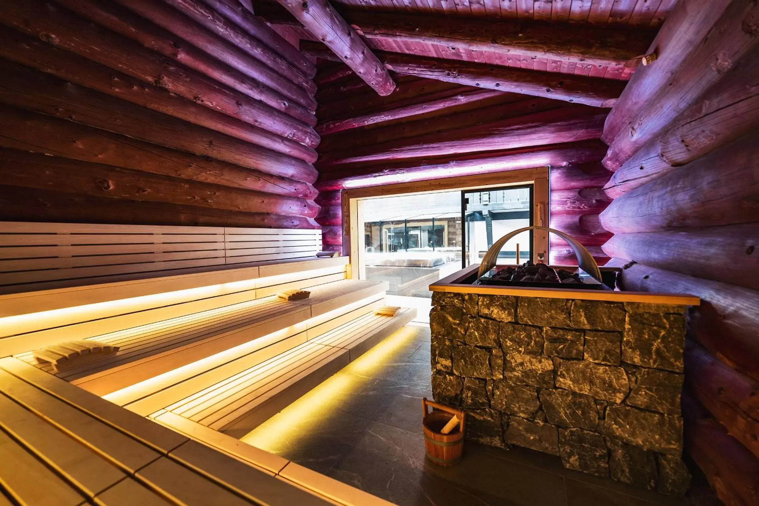 Sauna in Wellness Hotel Alpenhof