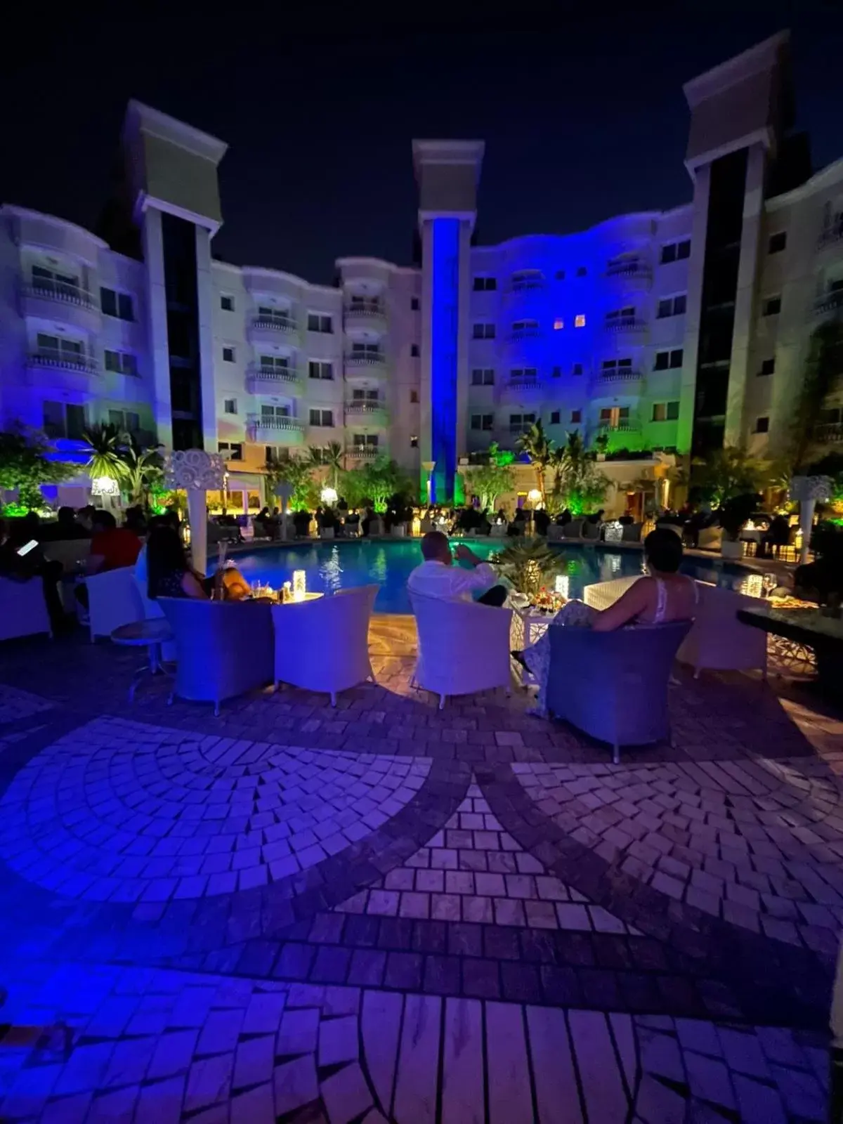 Patio, Banquet Facilities in Tunis Grand Hotel