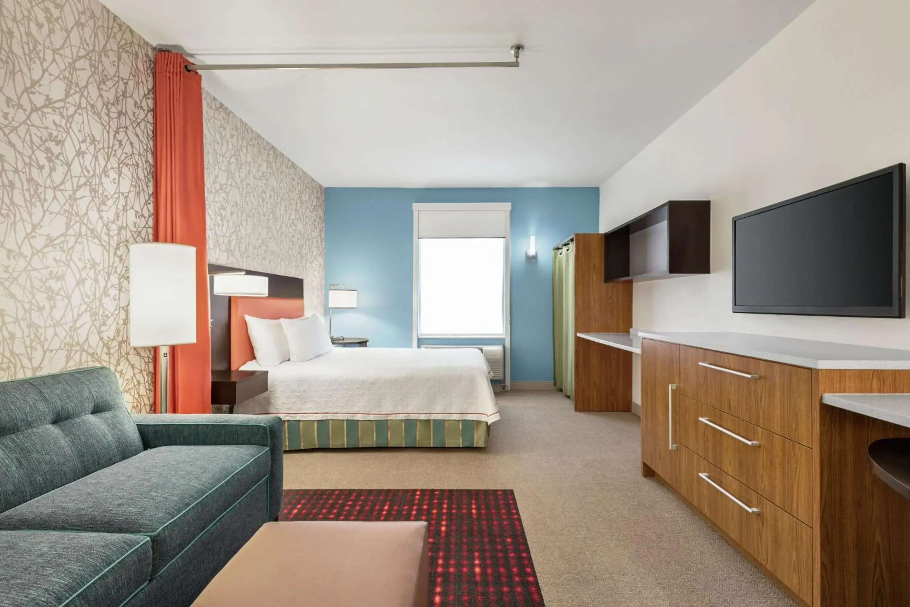 Bedroom, TV/Entertainment Center in Home2 Suites by Hilton Austin/Cedar Park