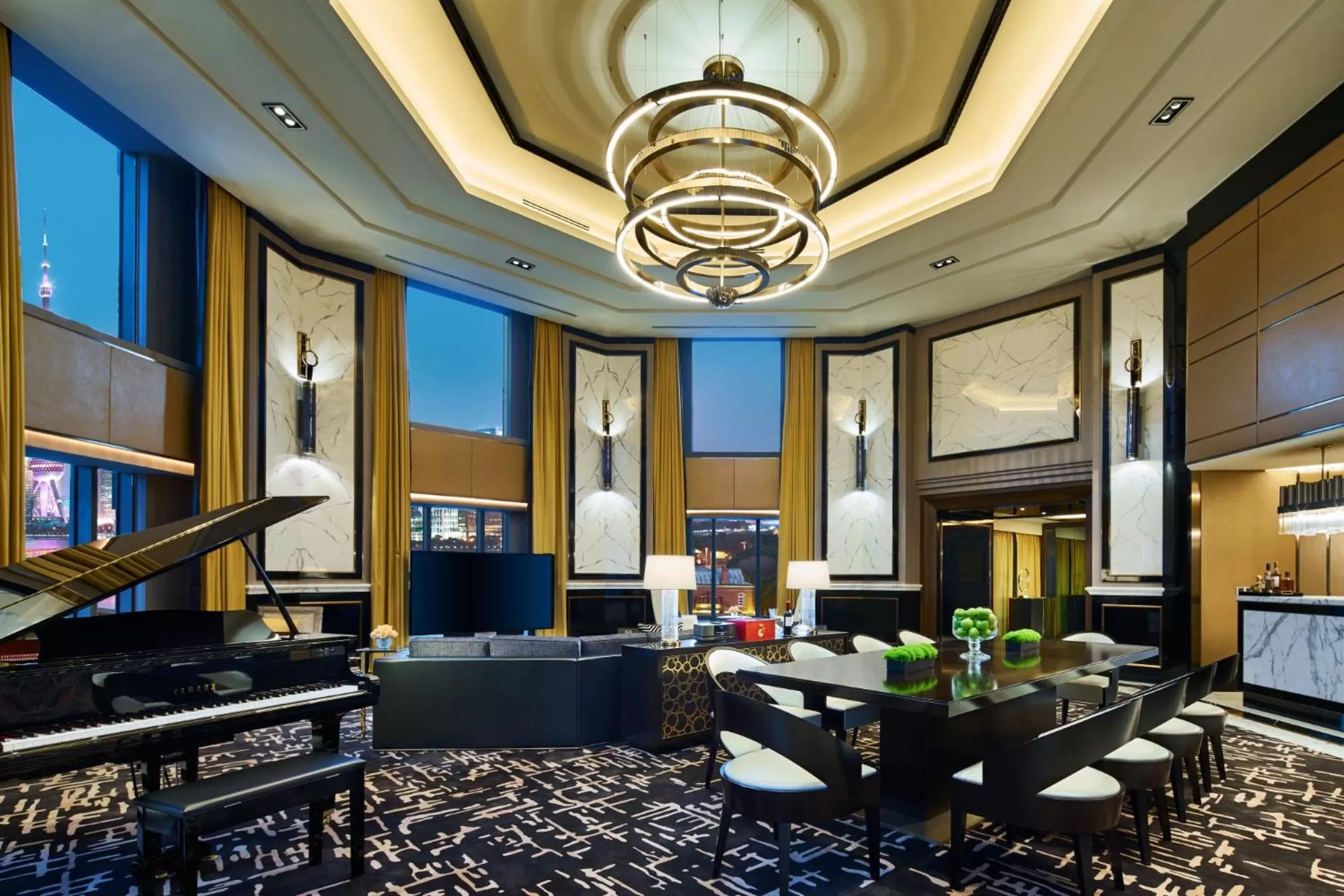 Living room in Bellagio by MGM Shanghai - on the bund