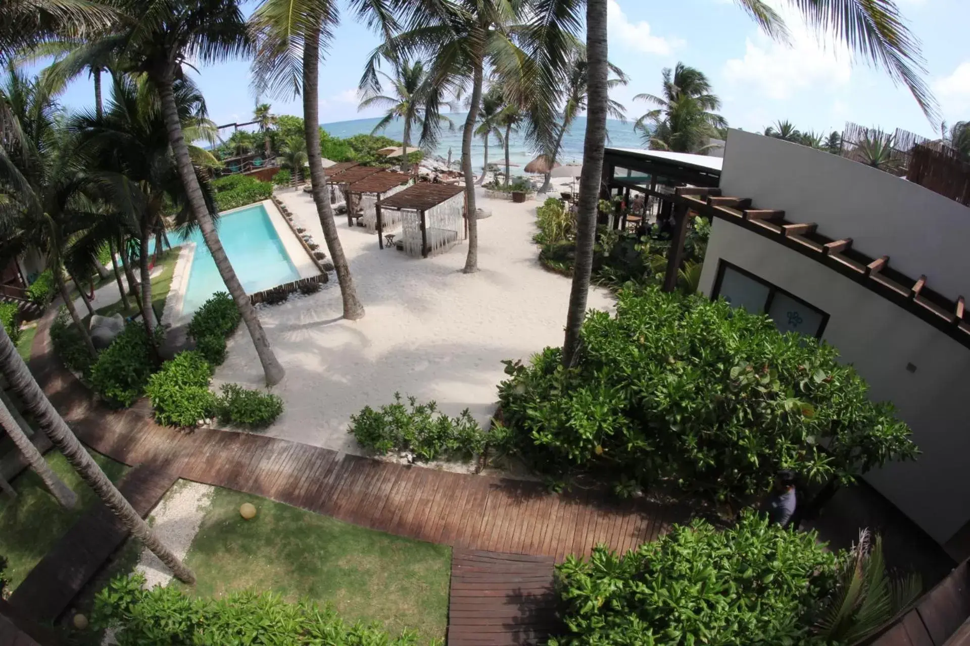 Balcony/Terrace, Pool View in Maria Del Mar Tulum - Adults Only