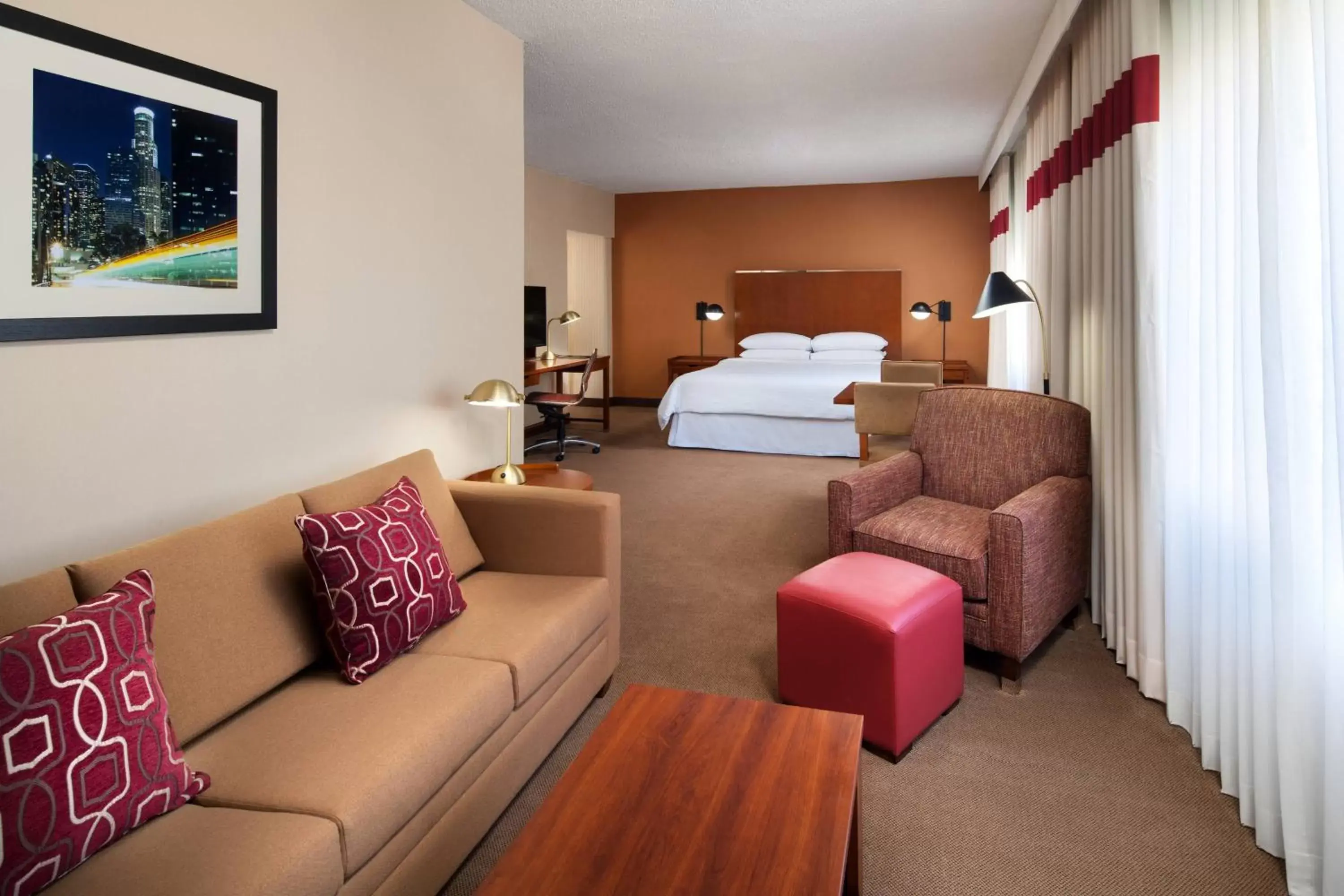 Bedroom, Seating Area in Four Points by Sheraton Los Angeles International Airport