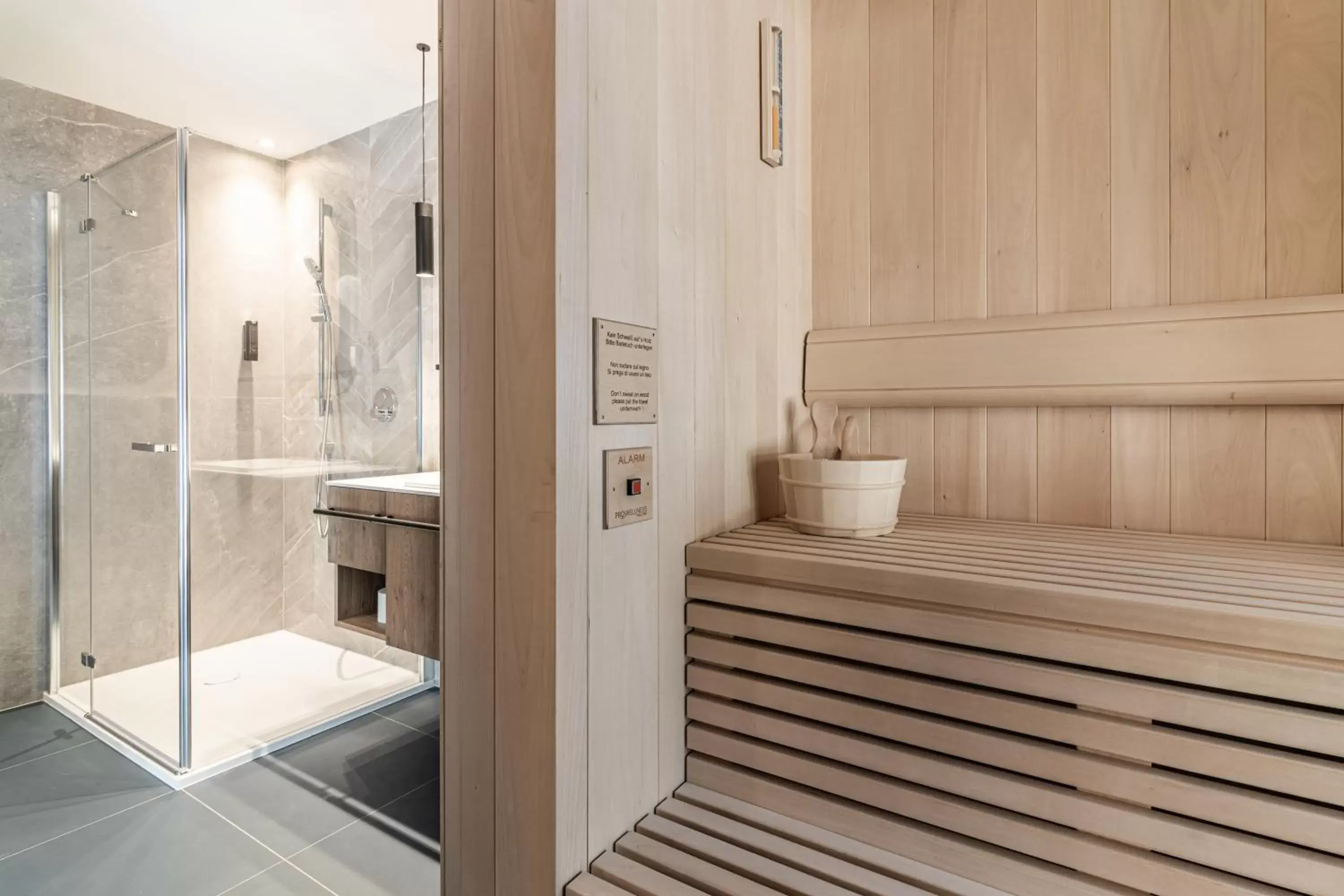 Sauna, Bathroom in Linder Cycling Hotel