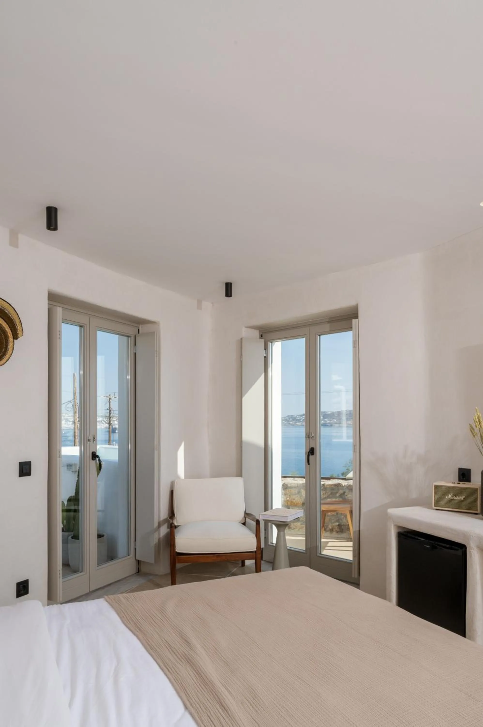 Bed in Rocabella Mykonos Hotel