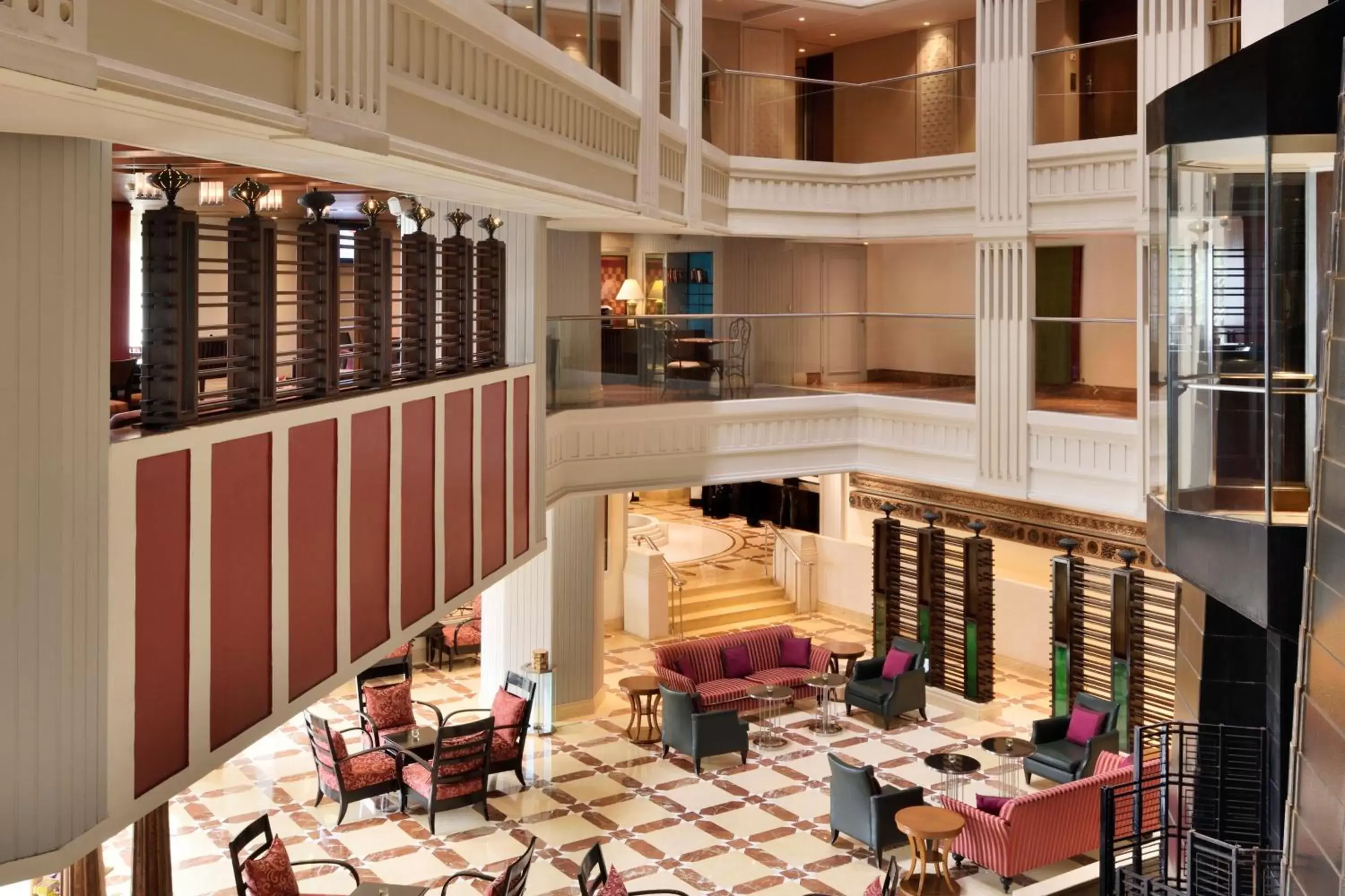 Lobby or reception, Restaurant/Places to Eat in Hyderabad Marriott Hotel & Convention Centre