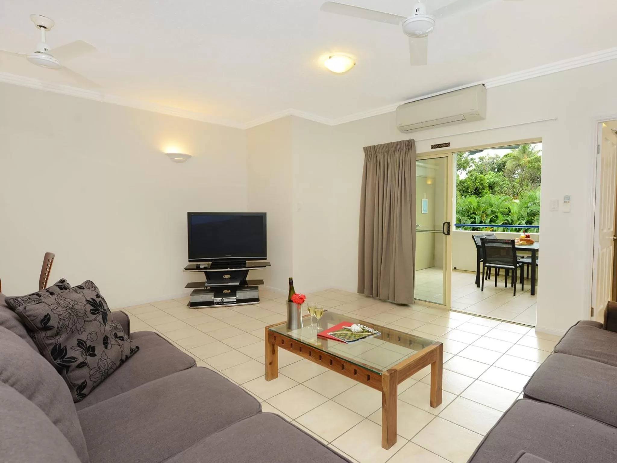 Living room in Central Plaza Port Douglas