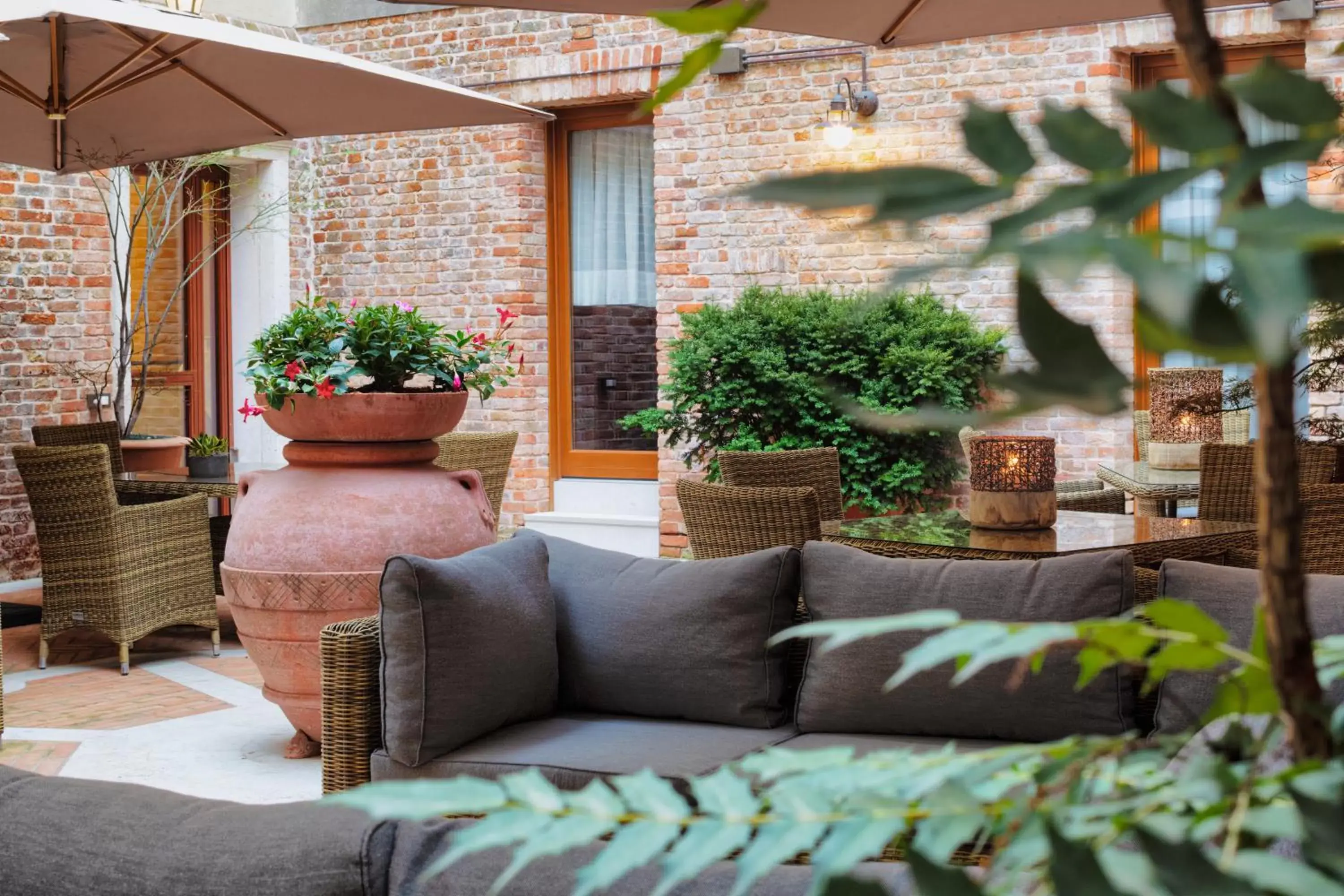 Patio in Hotel Bisanzio